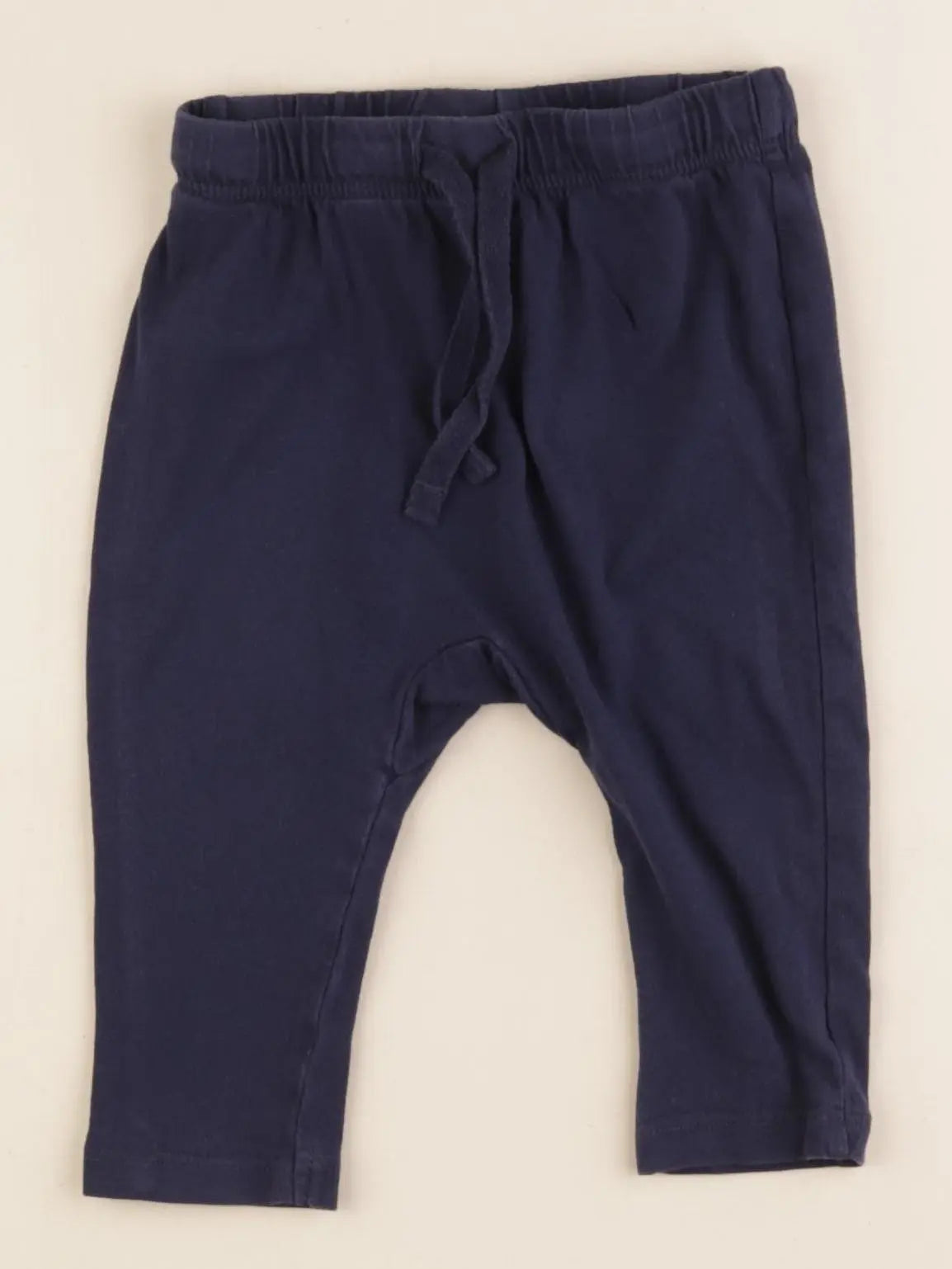 H&M - sarouel bleu - 6/9 mois