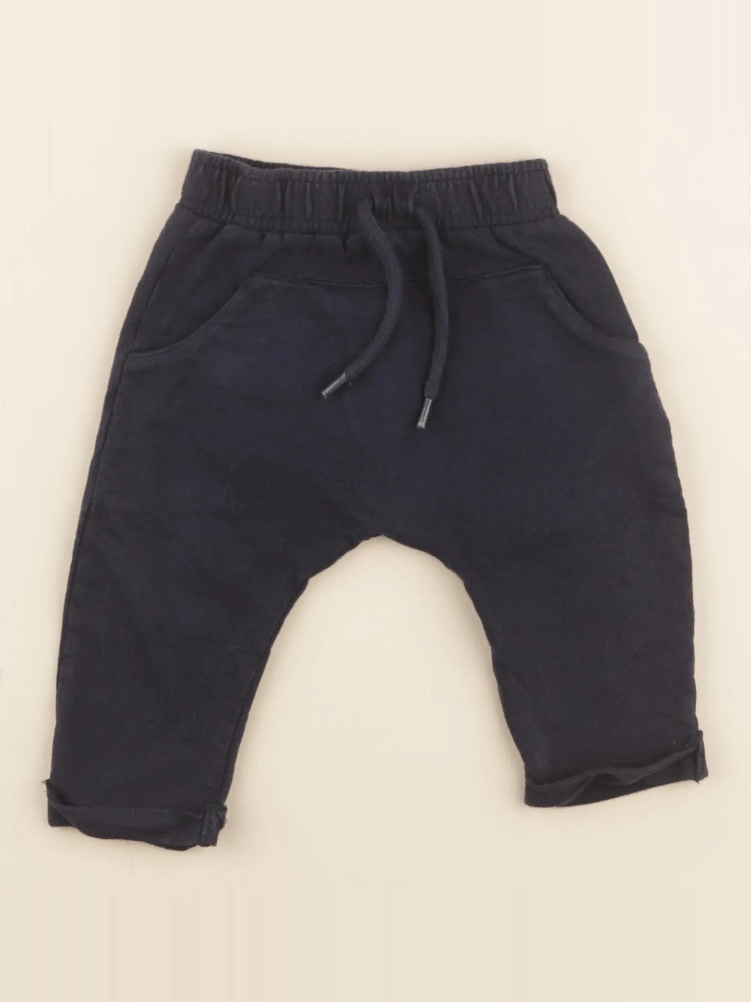 Vertbaudet - sarouel bleu - 9 mois
