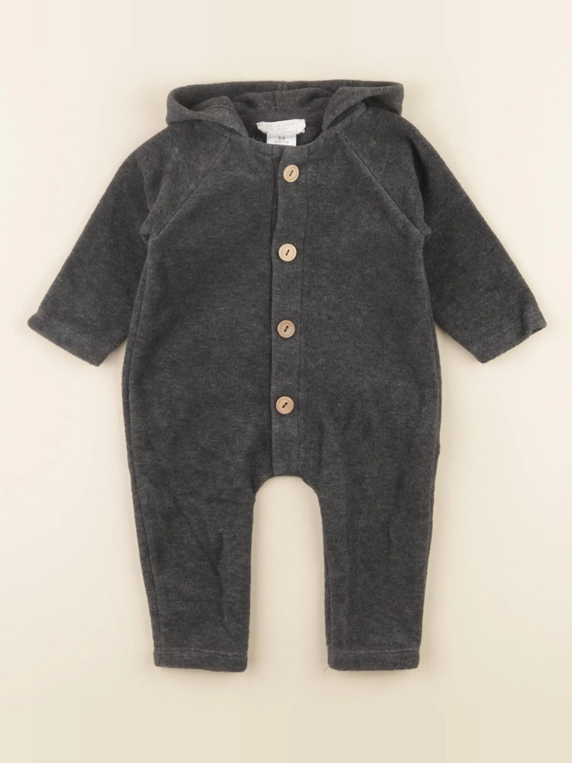 Zara - combinaison gris - 3/6 mois