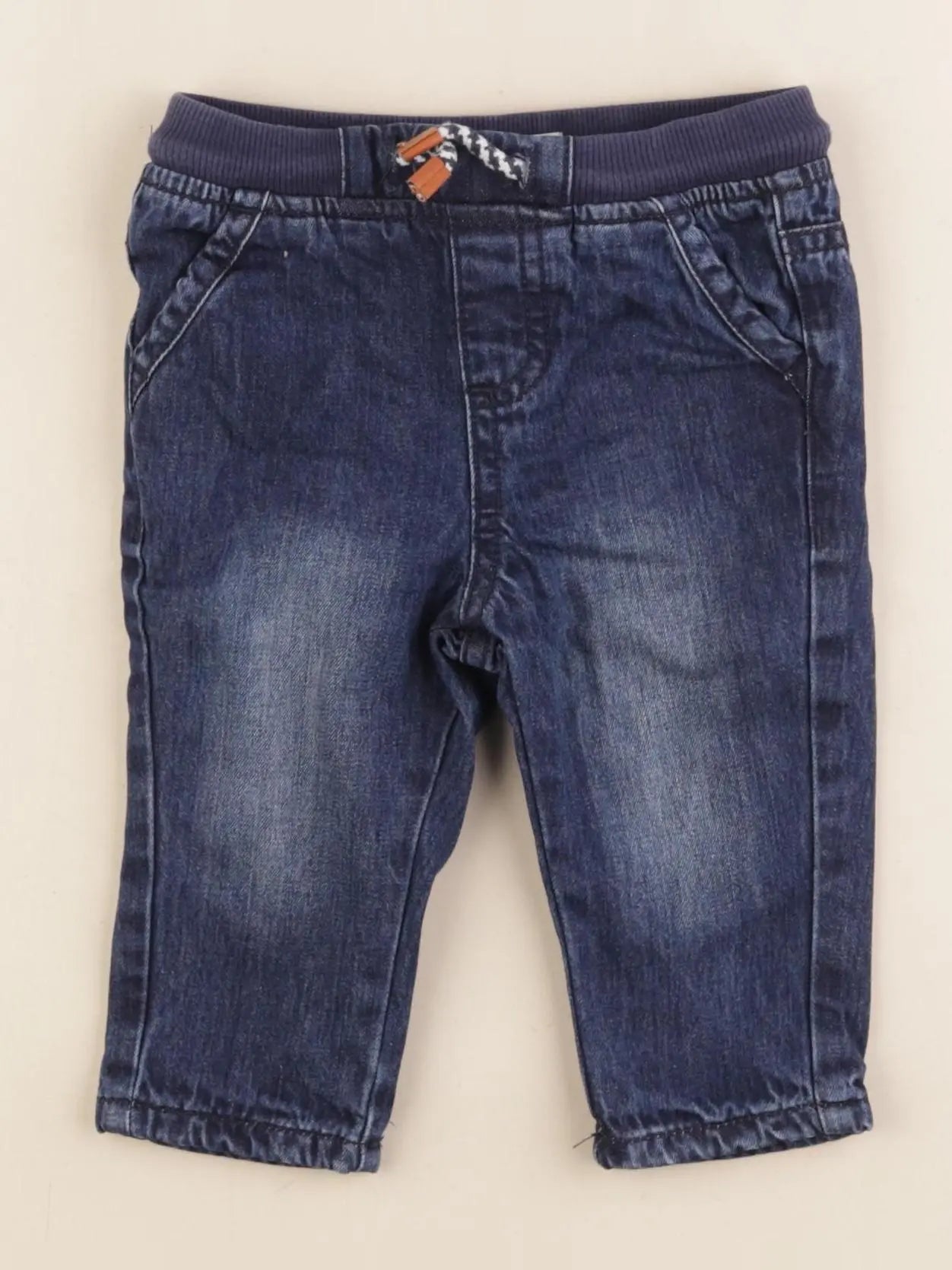 Vertbaudet - pantalon bleu - 9 mois