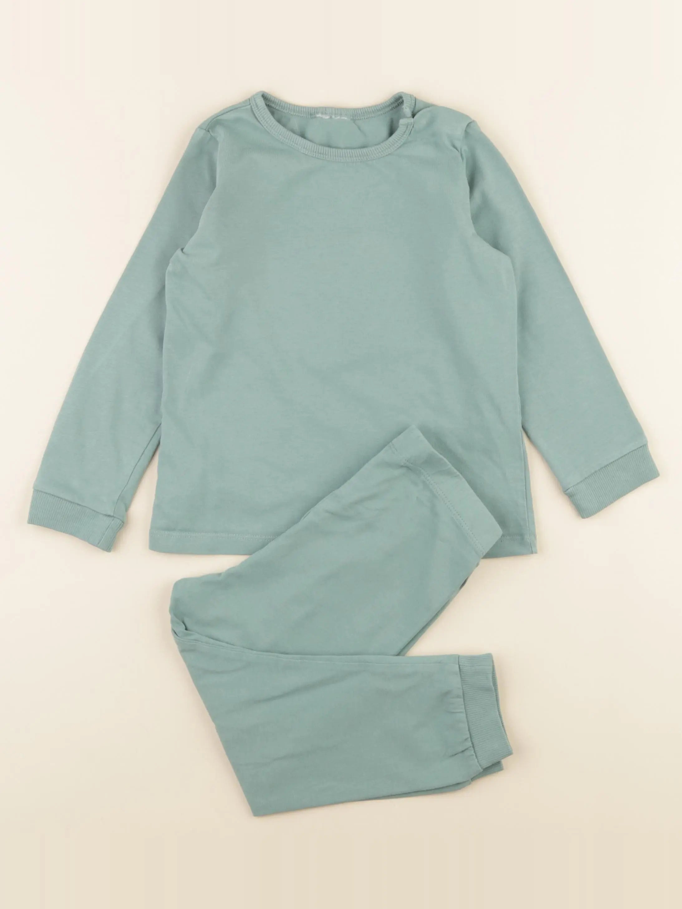 H&M - pyjama coton vert - 18/24 mois