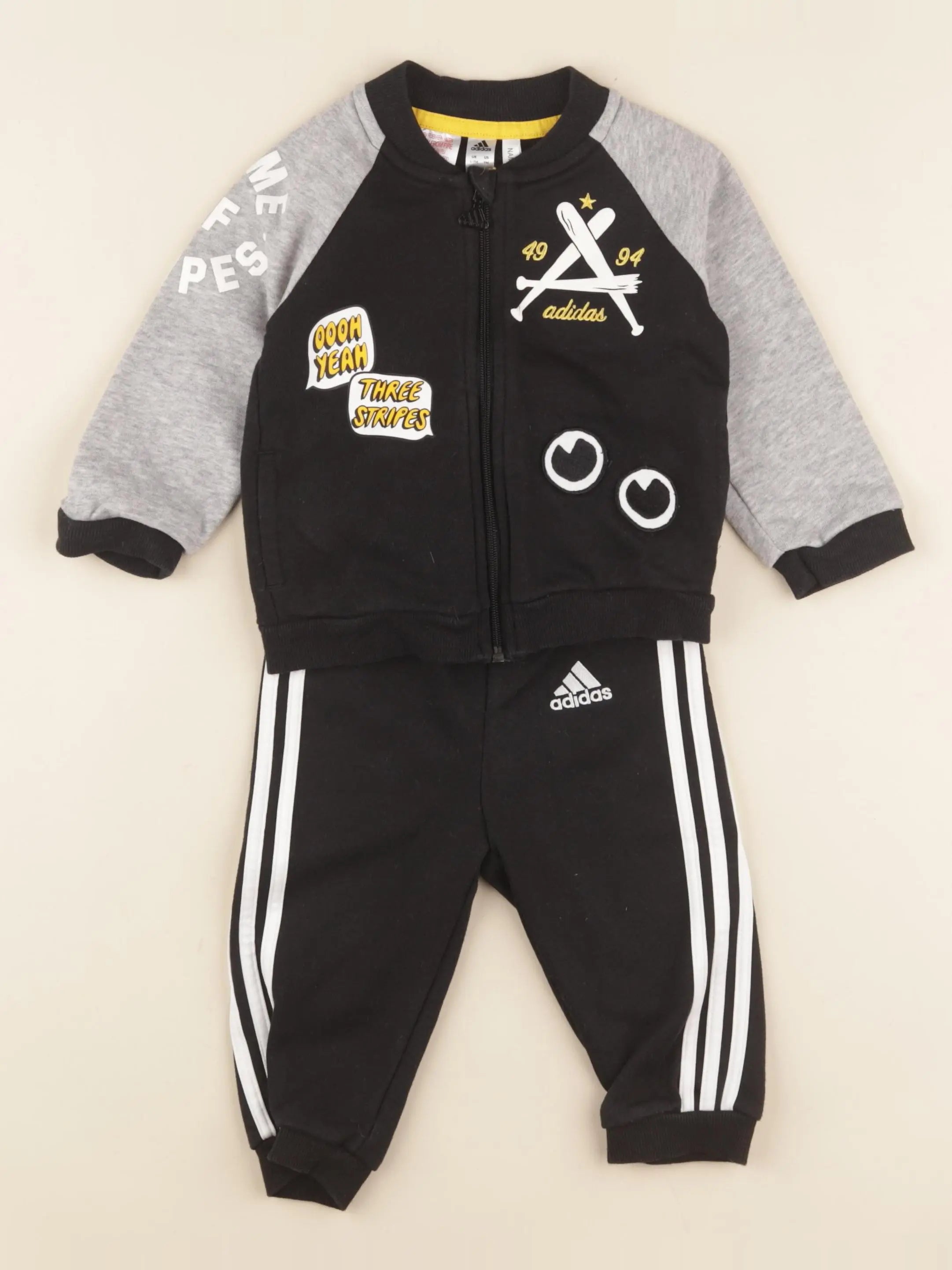 Adidas - ensemble noir - 6/9 mois