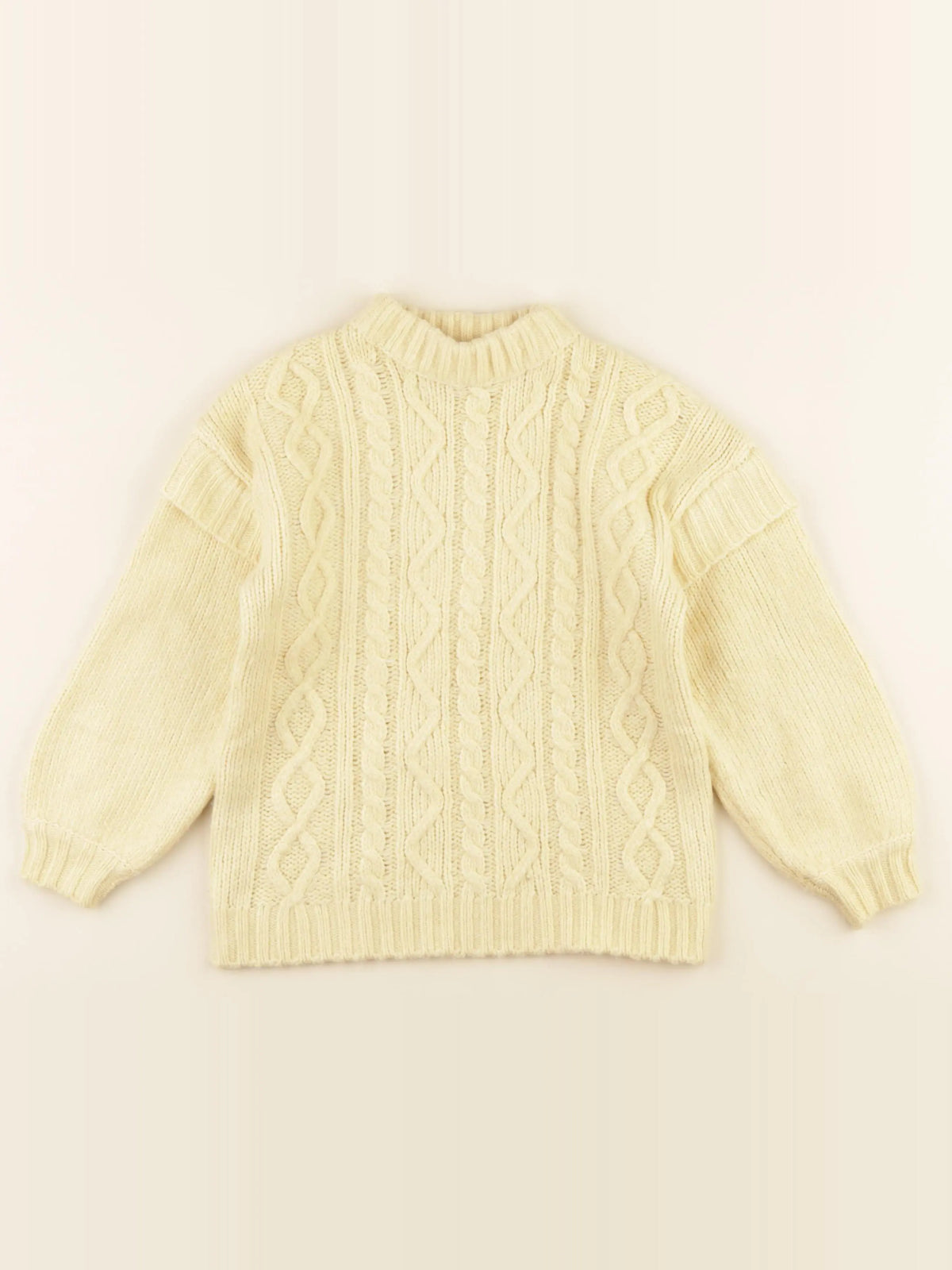 Vertbaudet - pull jaune - 6 ans
