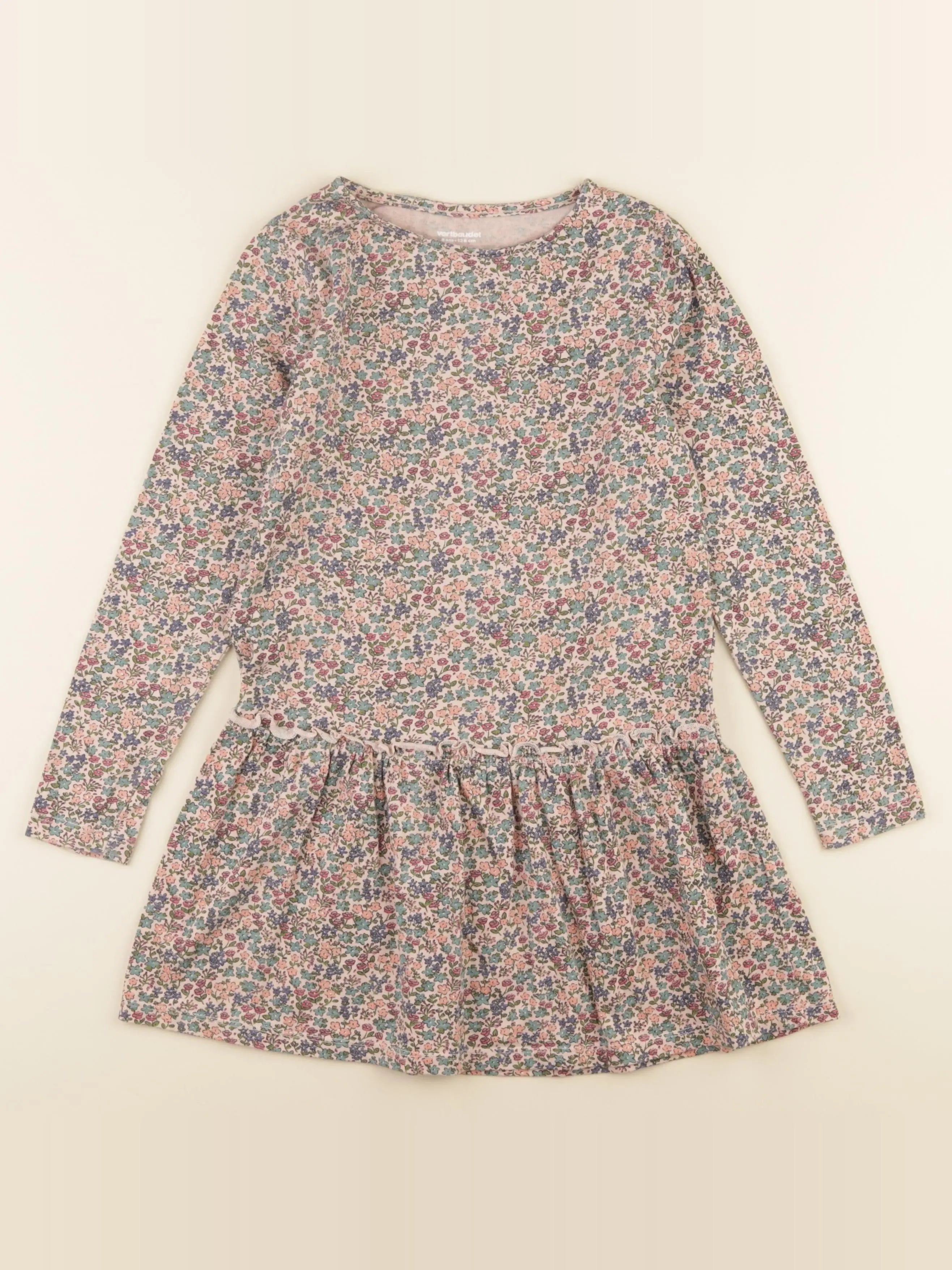 Vertbaudet - robe multicolore - 8 ans