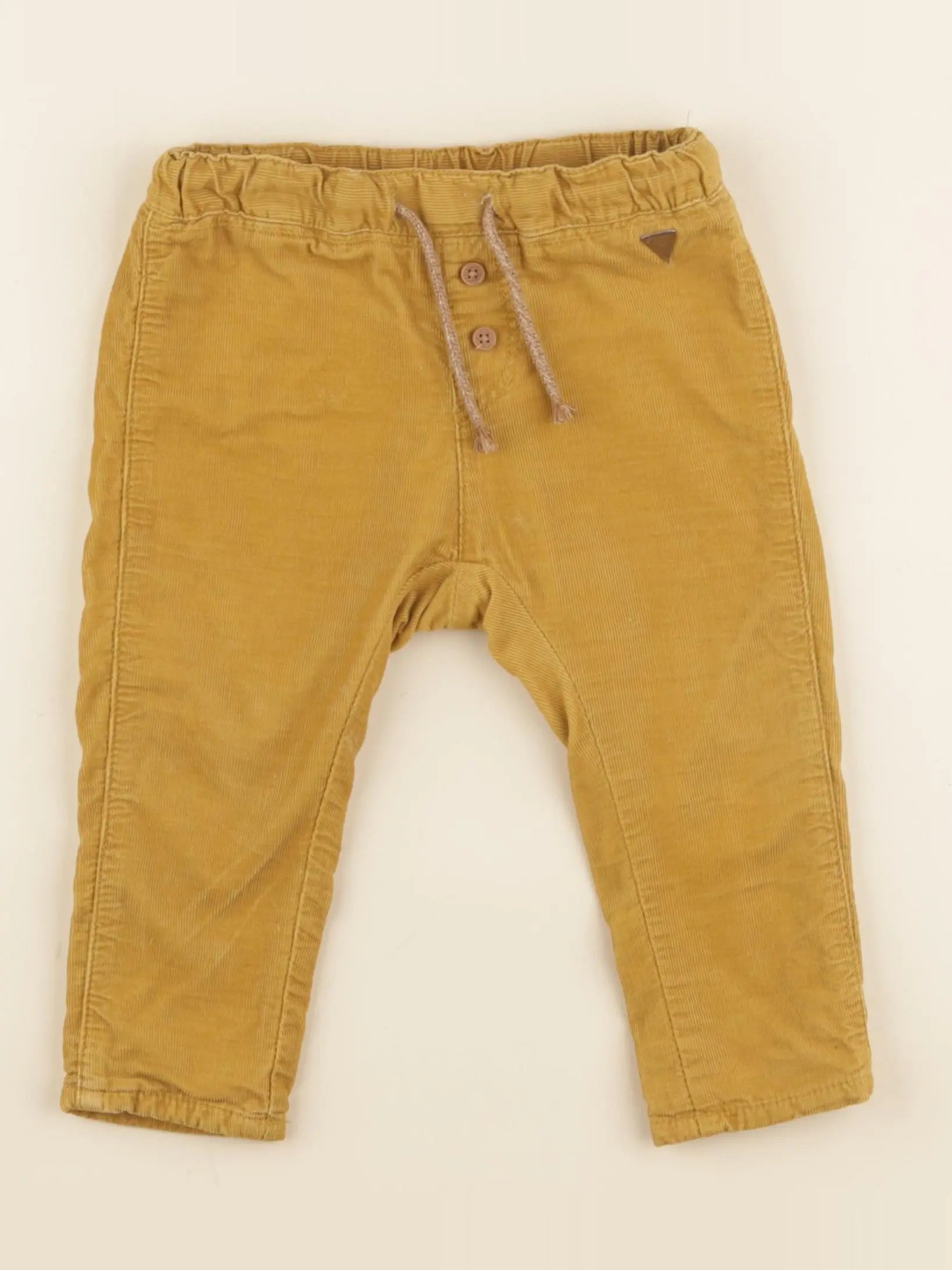H&M - pantalon jaune - 9/12 mois