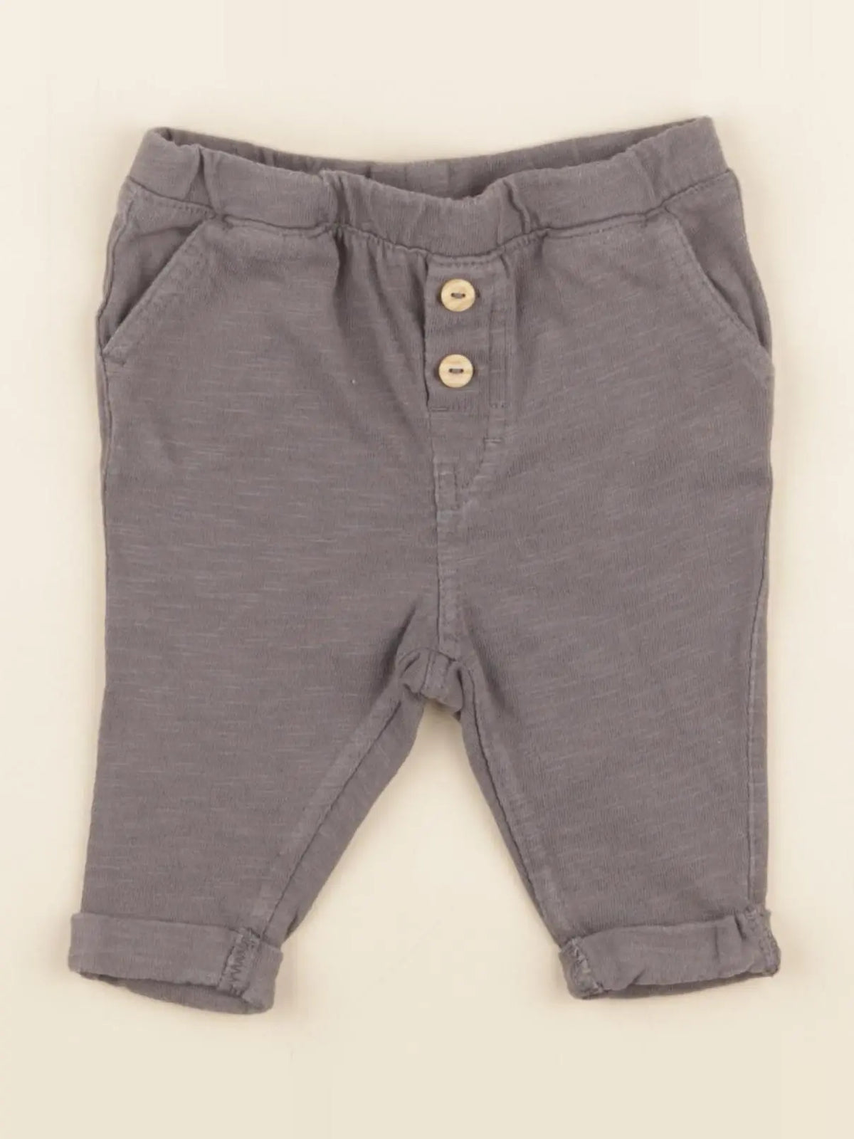 H&M - pantalon gris - 1/2 mois
