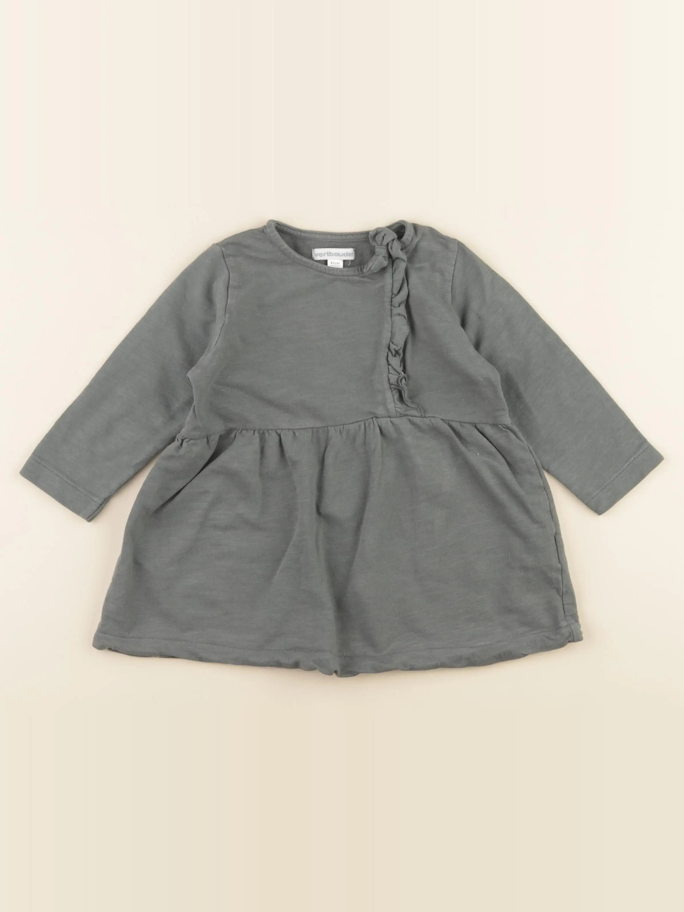 Vertbaudet - robe vert - 18 mois