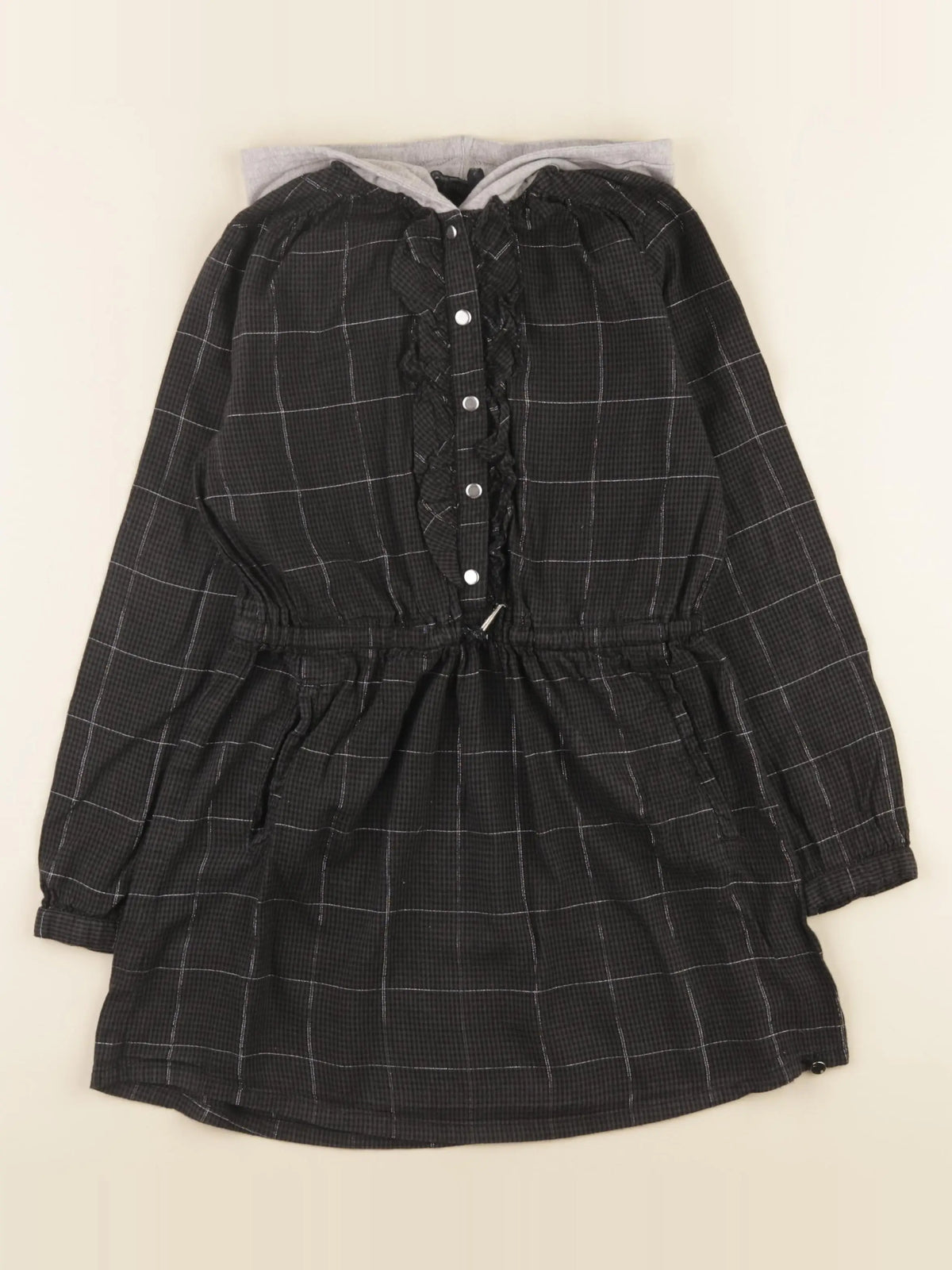 IKKS - robe noir, argent - 8 ans