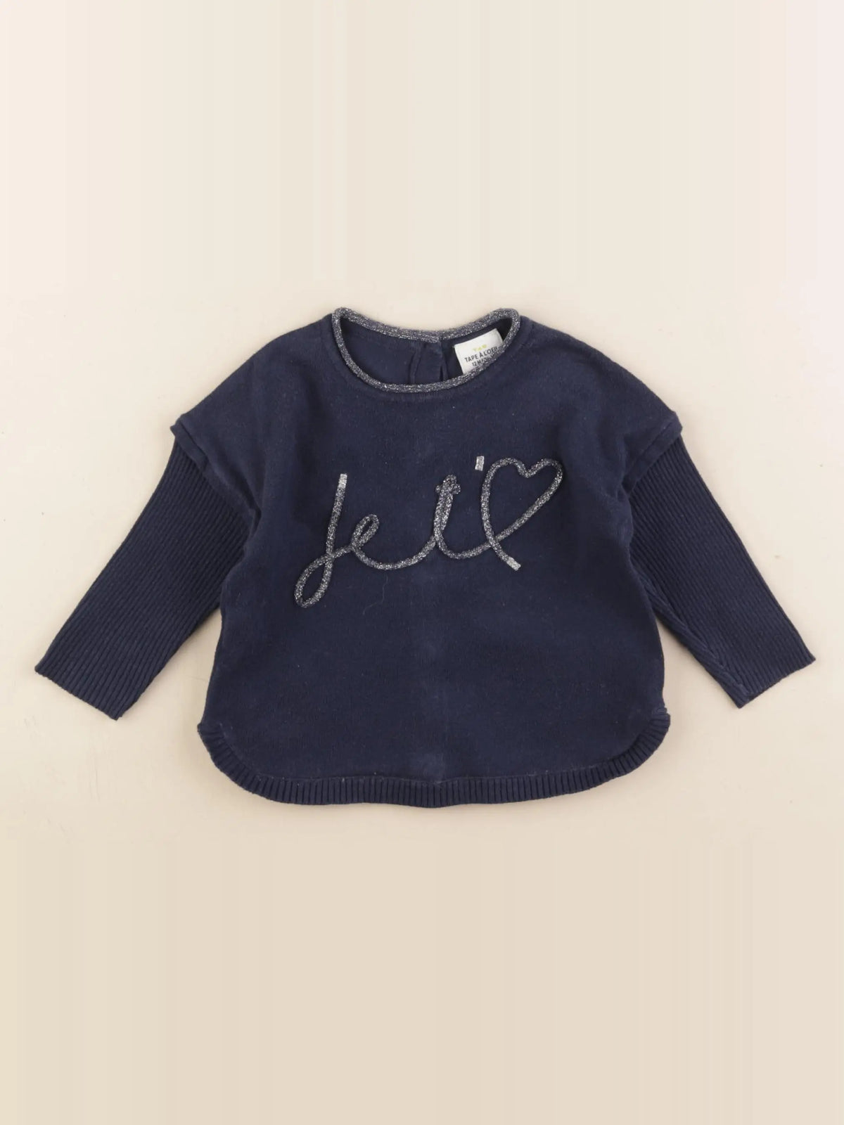 Tape à l'oeil - pull bleu - 12 mois