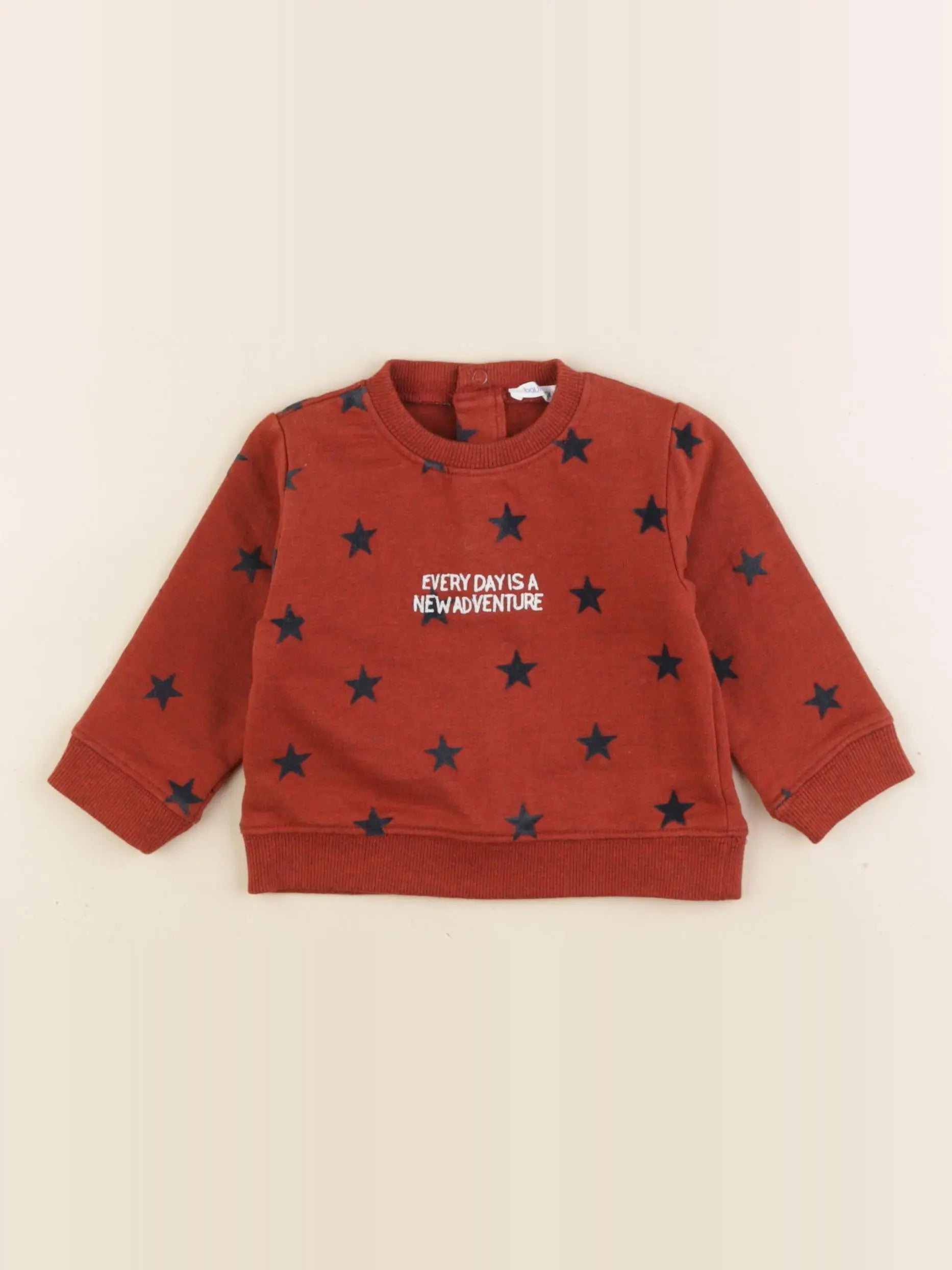 Boutchou - sweat marron - 6 mois