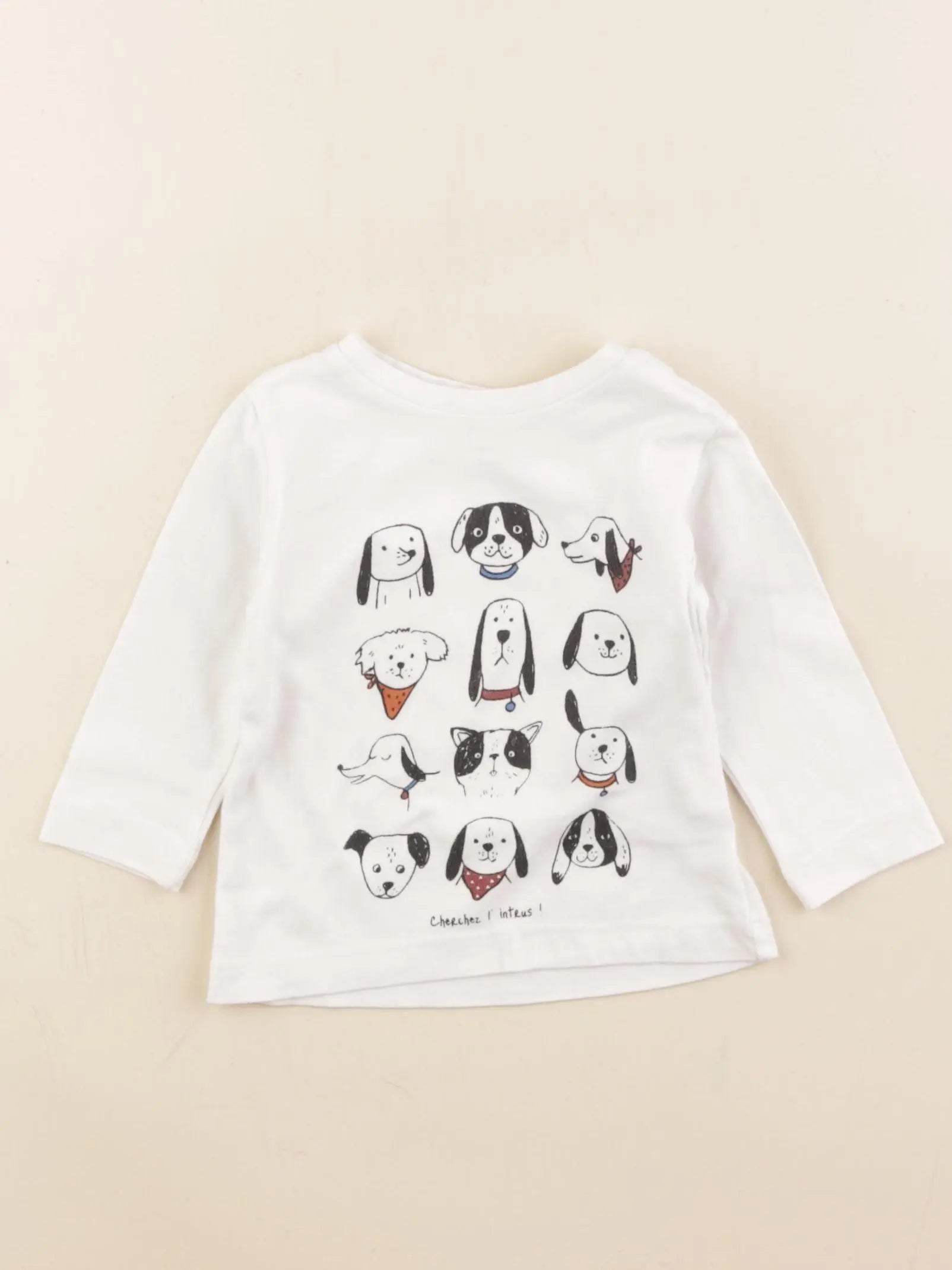 Boutchou - tee-shirt blanc - 6 mois