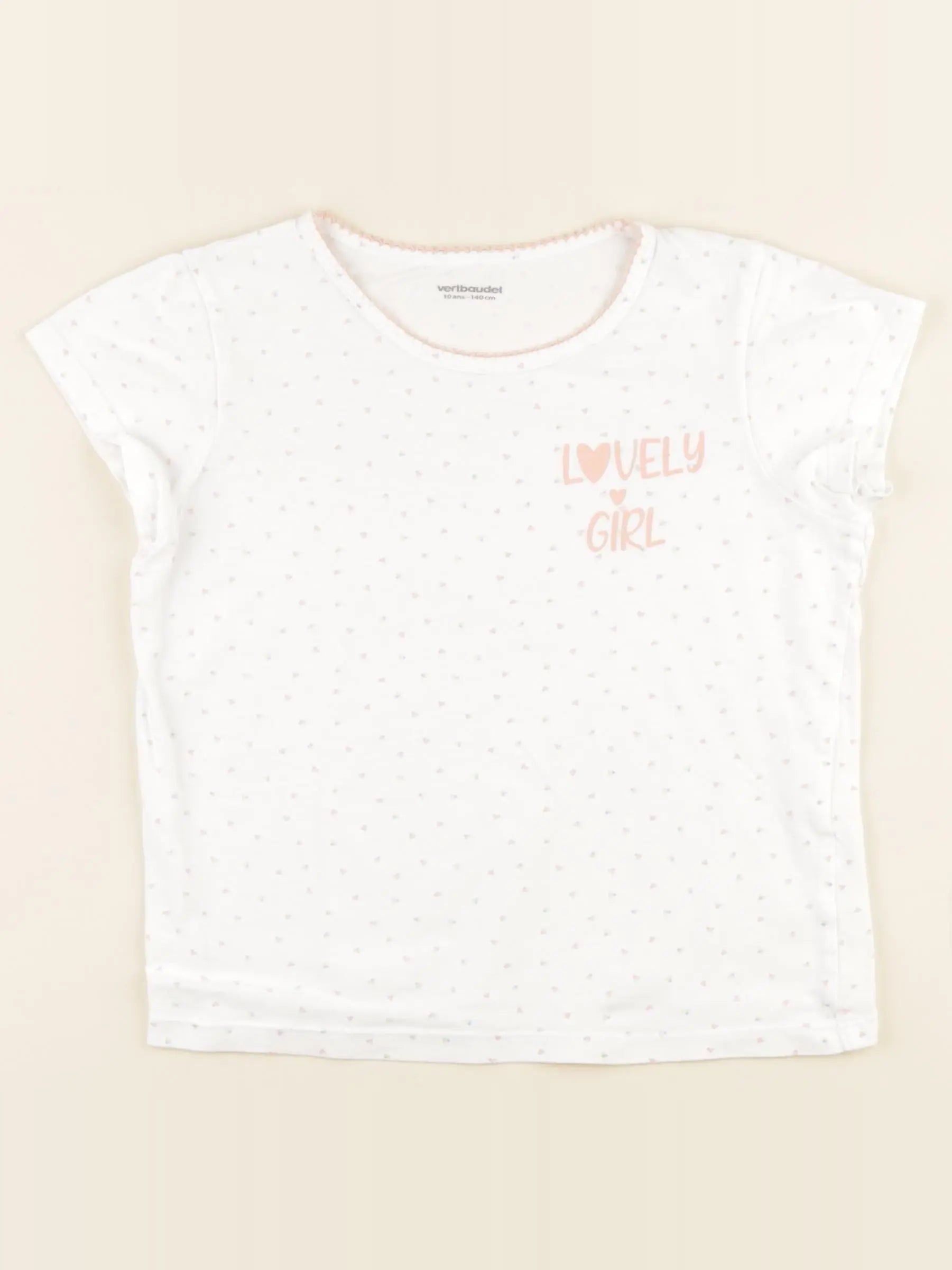 Vertbaudet - maillot de corps blanc - 10 ans