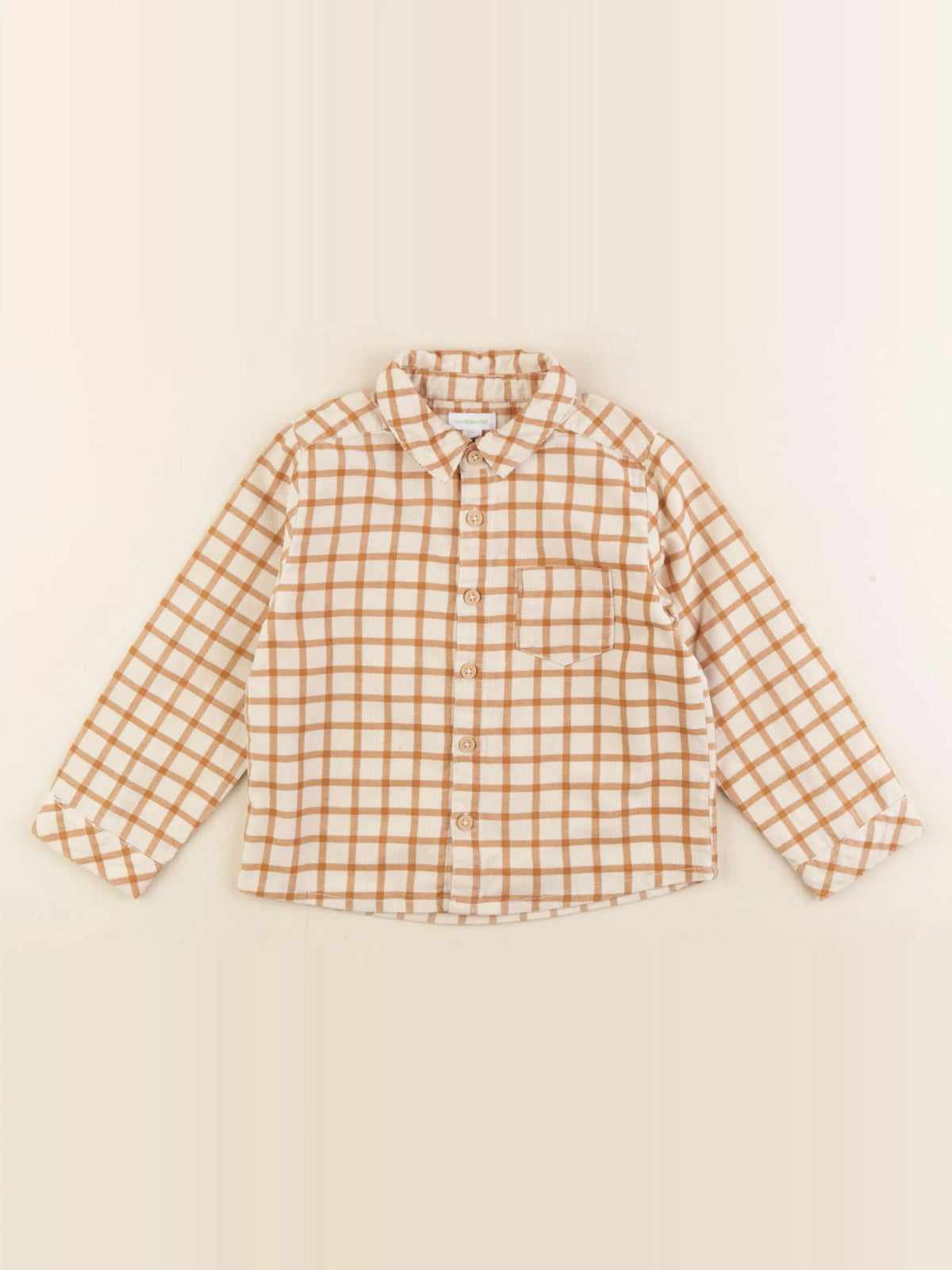 Vertbaudet - chemise marron - 36 mois