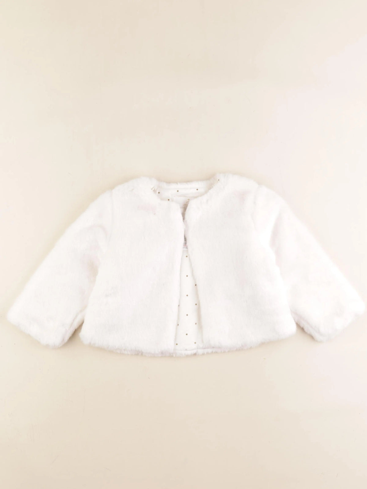 Jacadi - veste doublé blanc - 24 mois