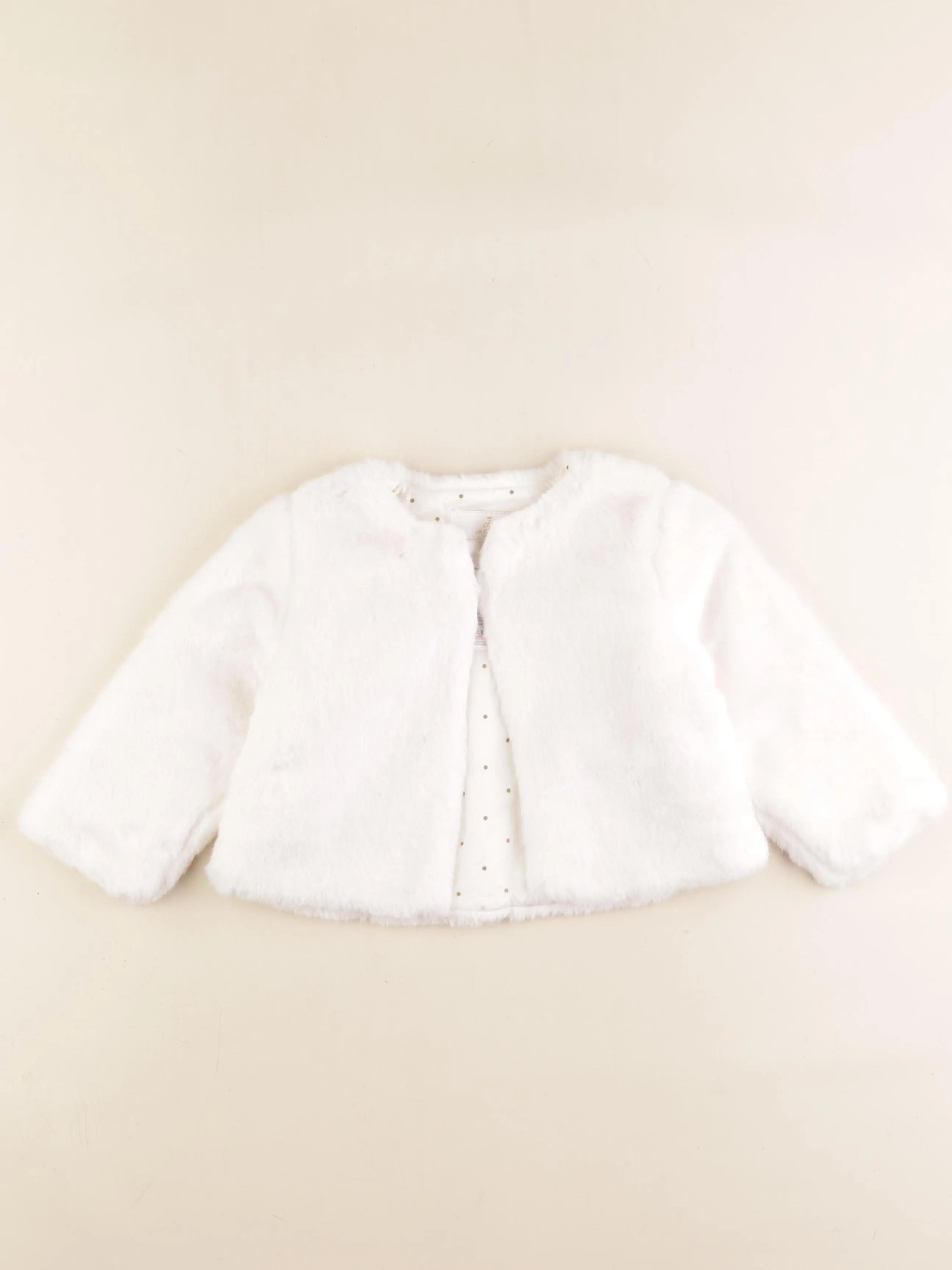 Jacadi - veste doublé blanc - 24 mois