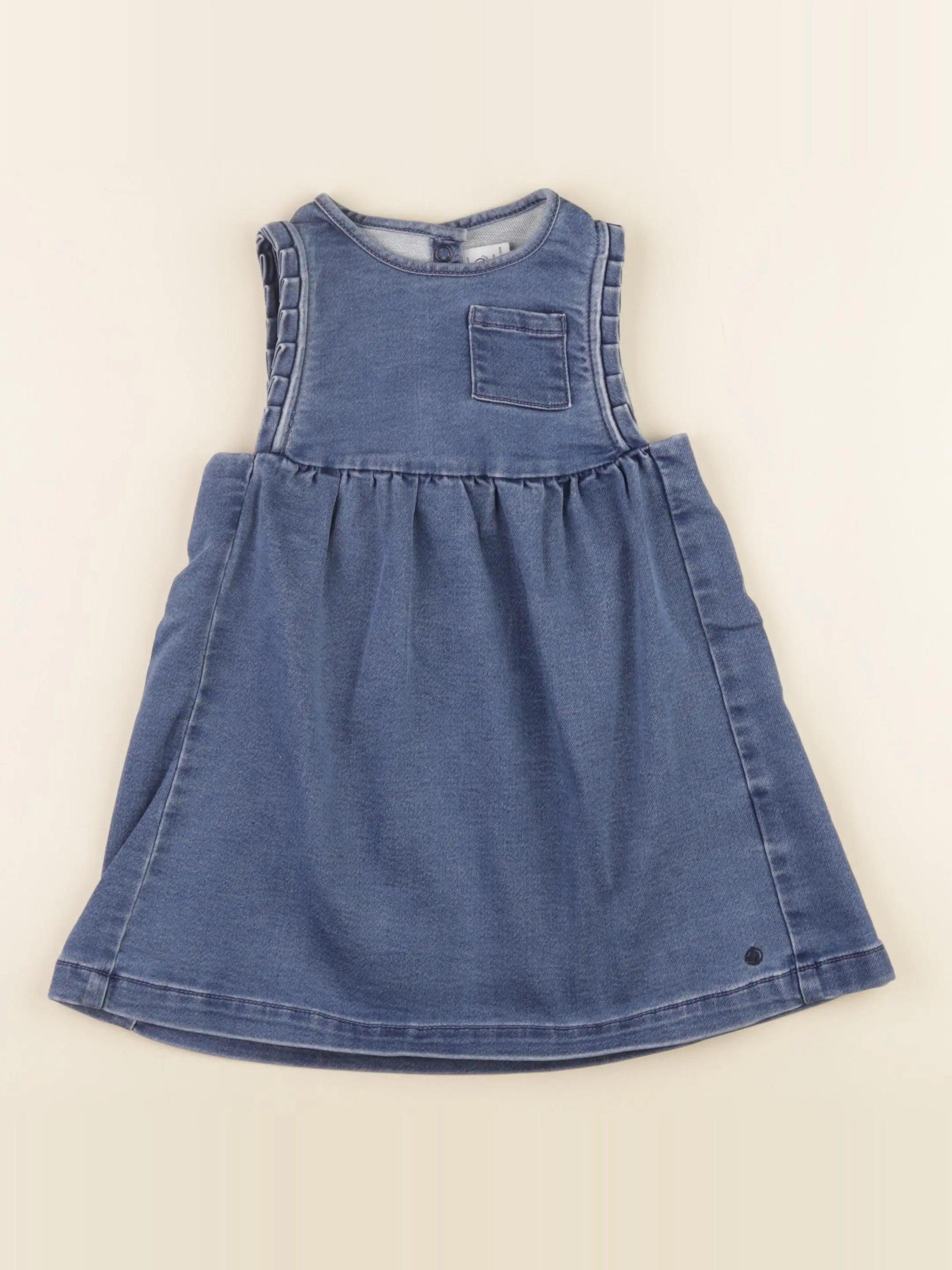 Petit Bateau - robe bleu - 24 mois