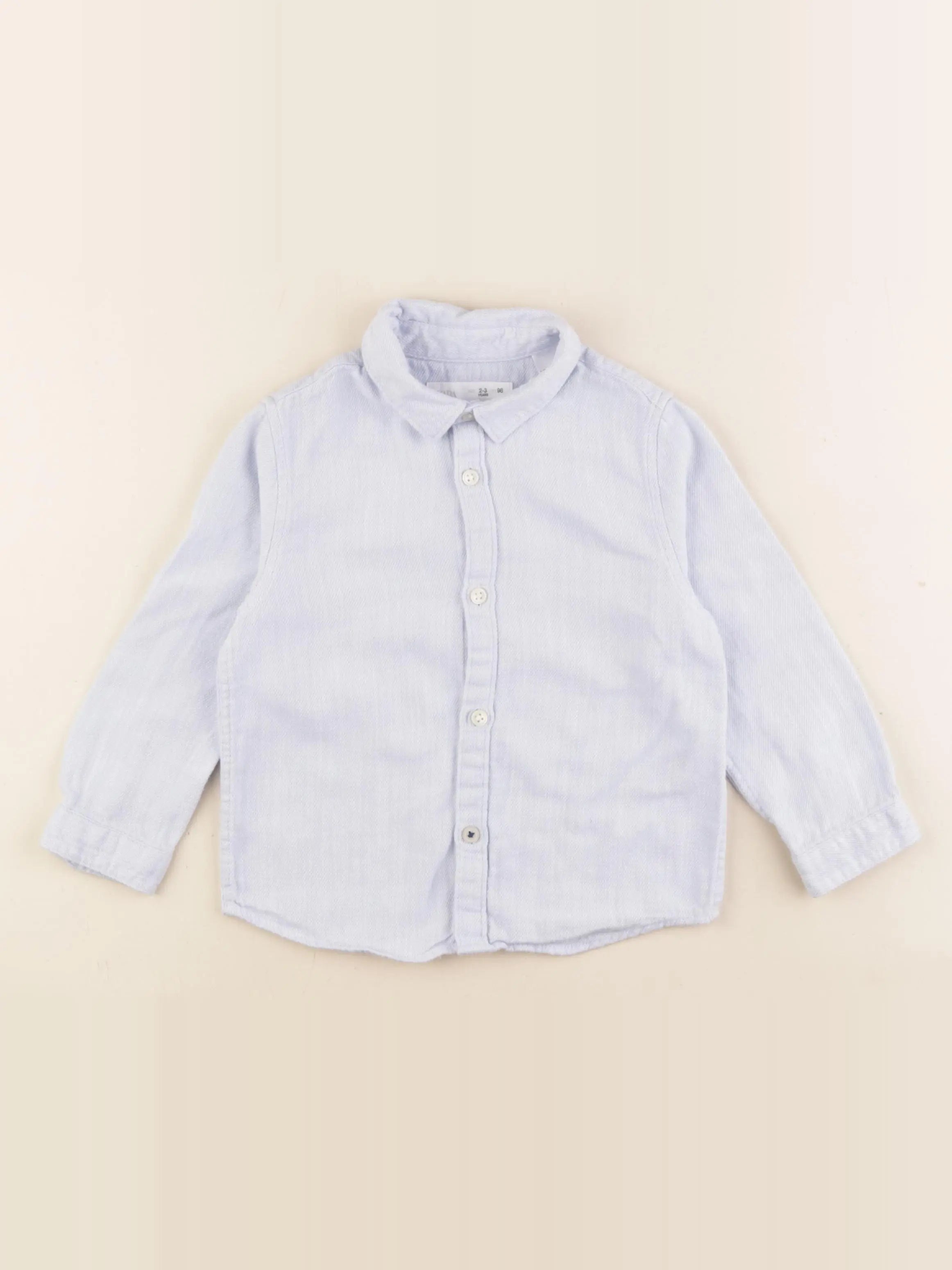 Zara - chemise bleu - 2/3 ans
