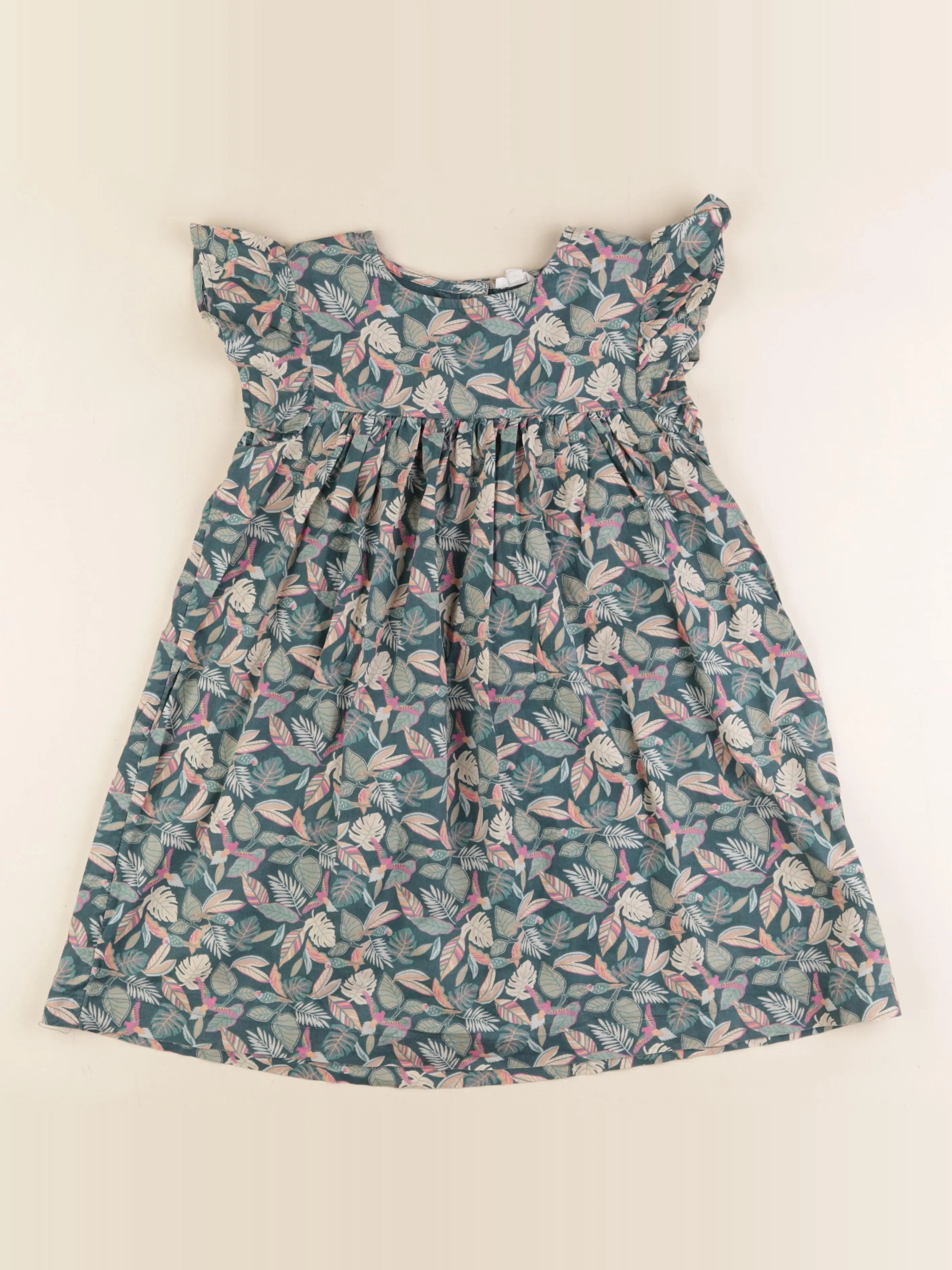 Vertbaudet - robe vert - 8 ans