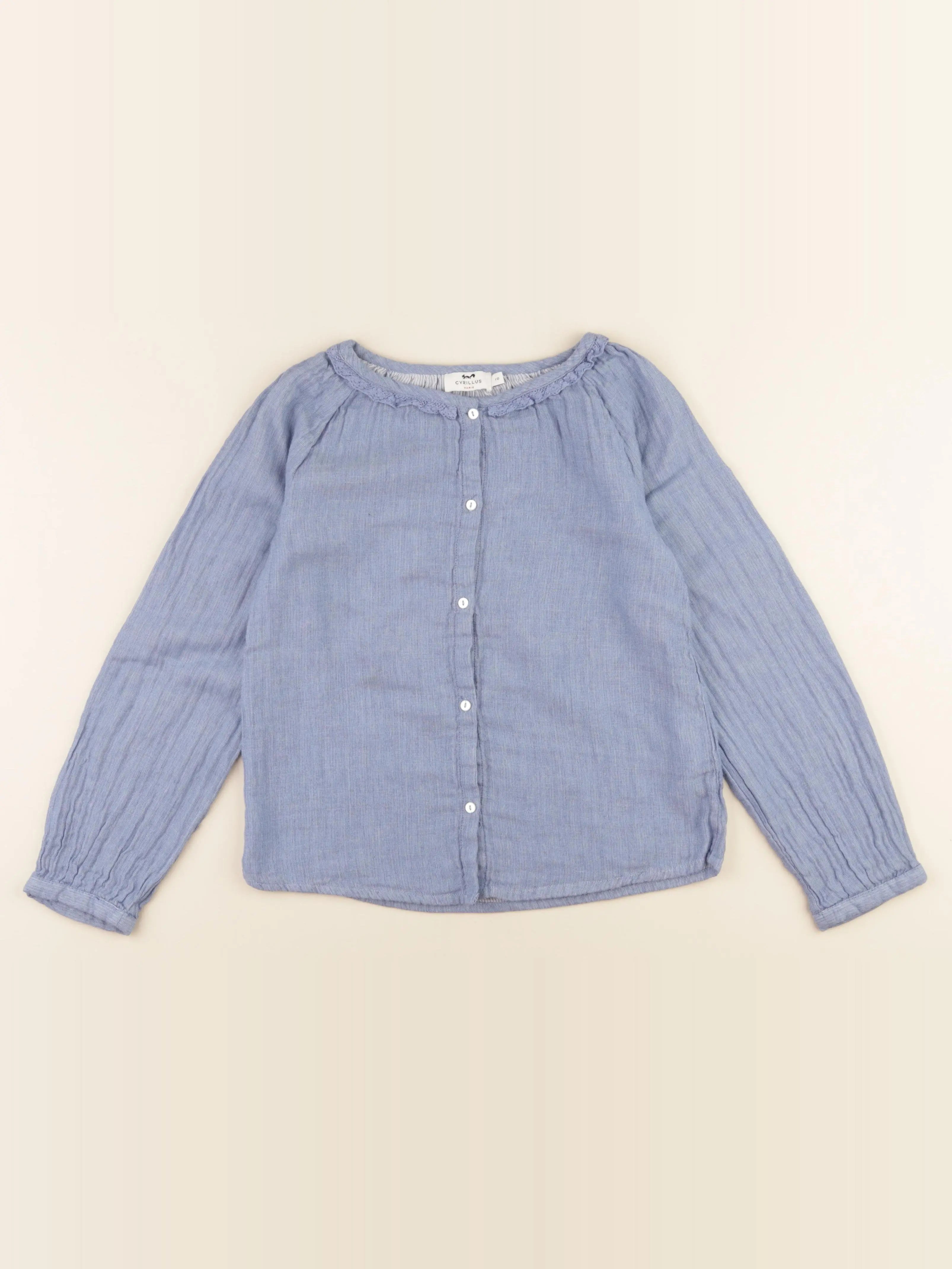 Cyrillus - blouse bleu - 10 ans