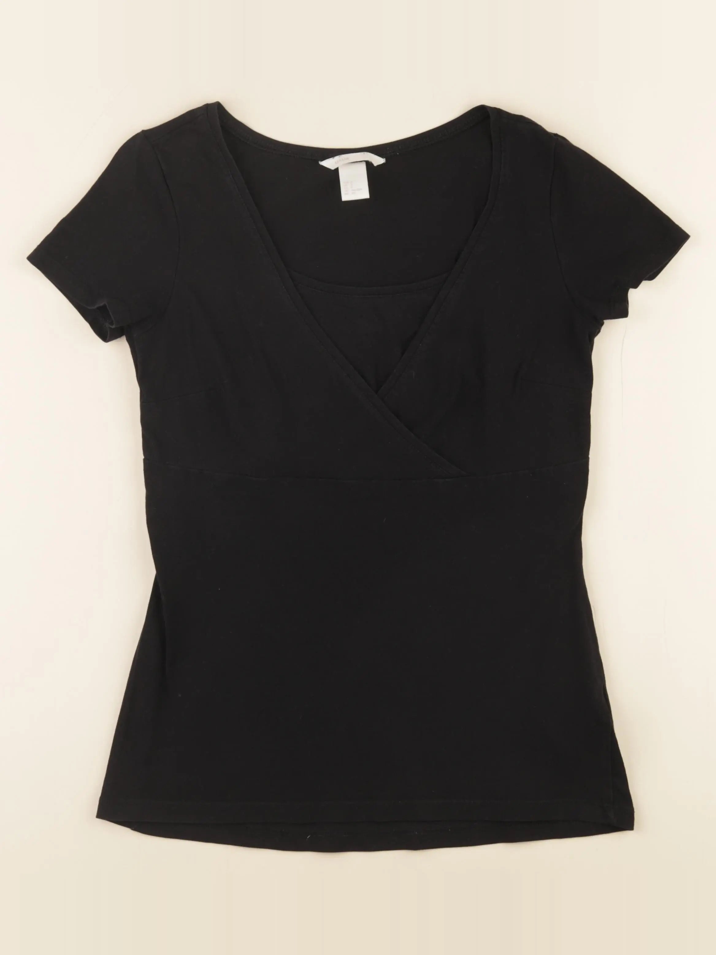 H&M - tee-shirt grossesse noir - s