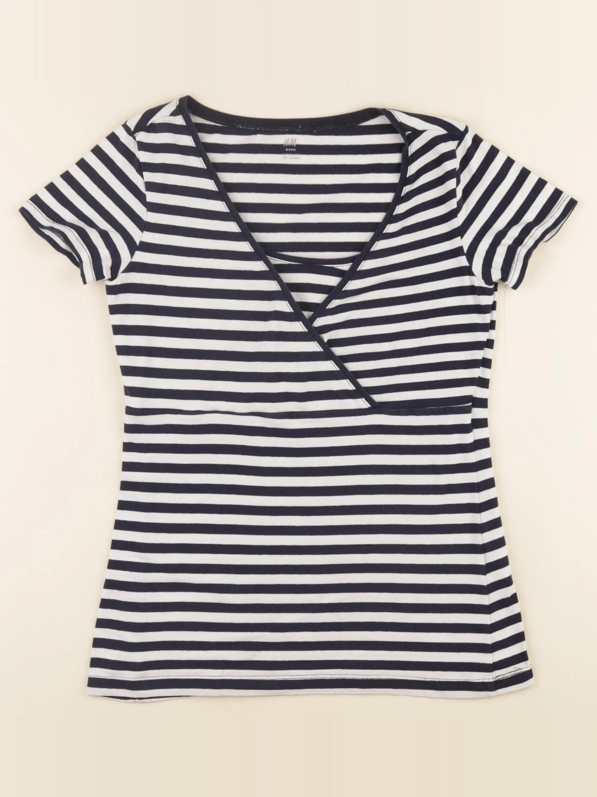 H&M - tee-shirt grossesse bleu - s