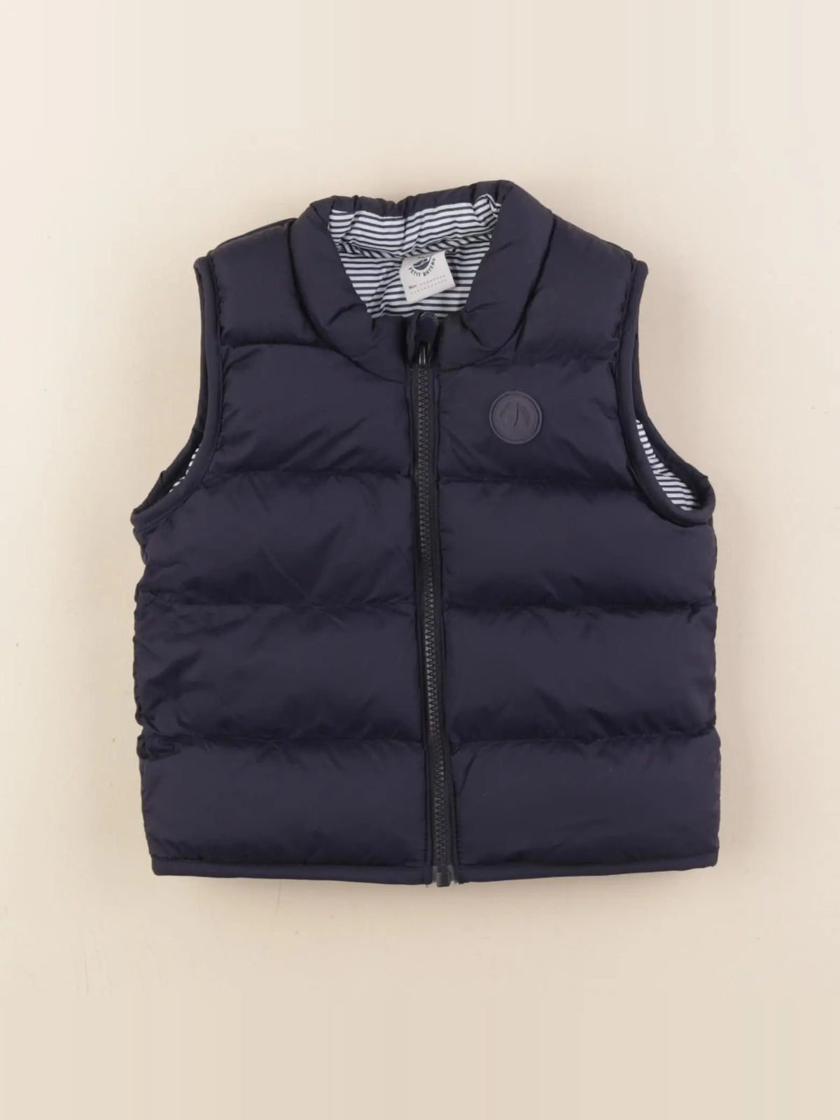 Petit Bateau - doudoune bleu - 6 mois