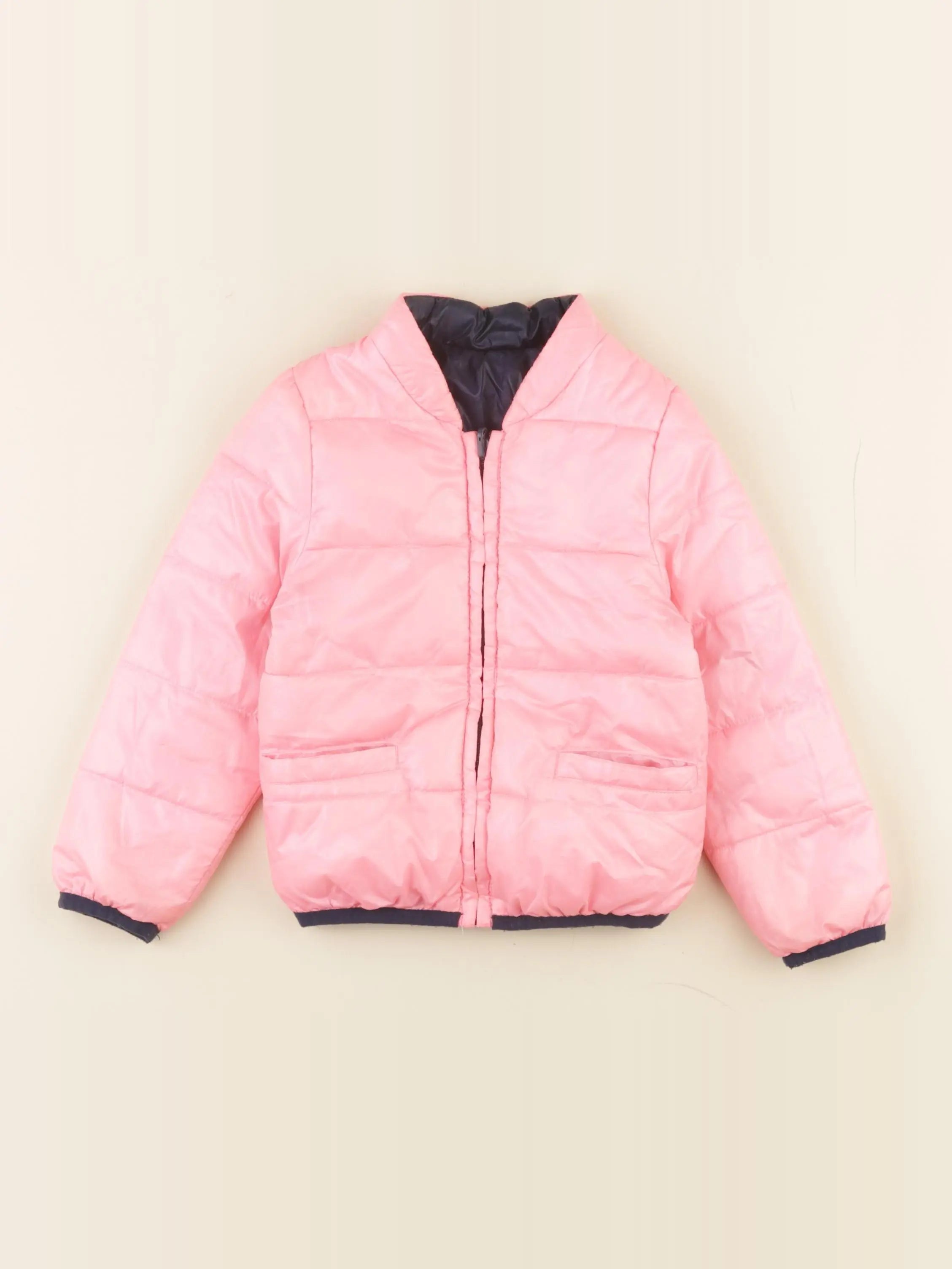 IKKS - doudoune réversible rose, bleu - 2 ans