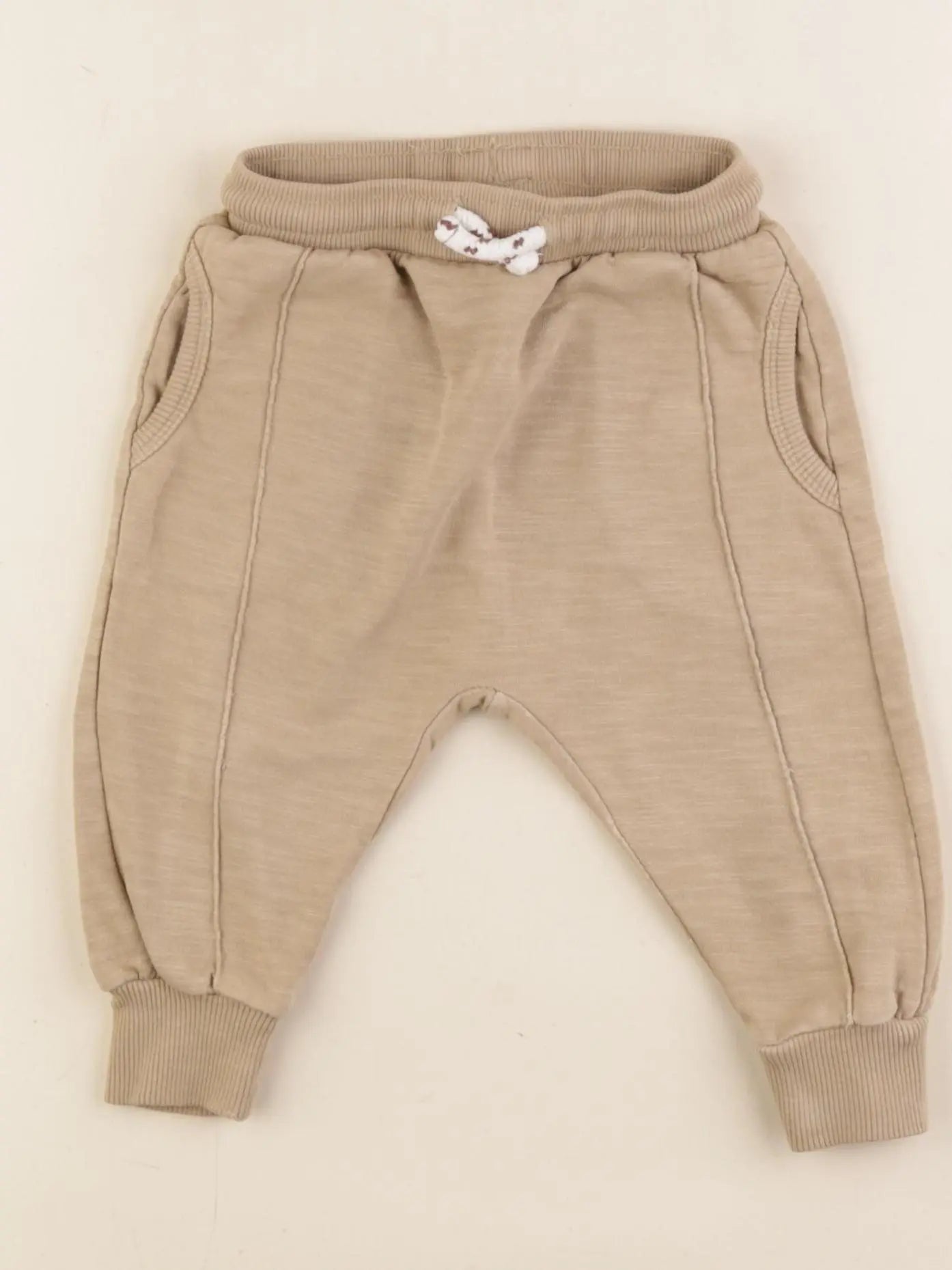 Zara - sarouel beige - 6/9 mois