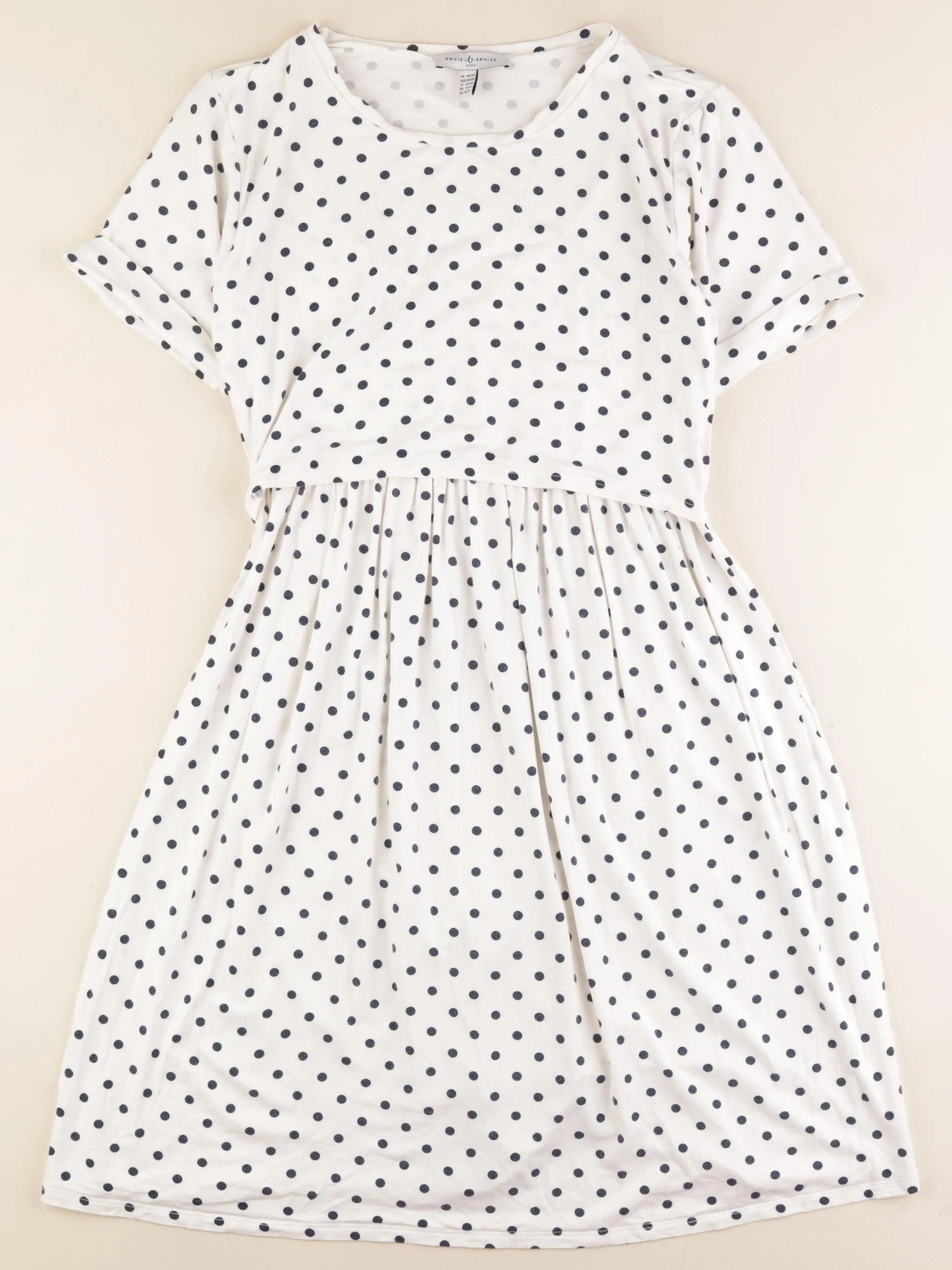 Envie de fraise - robe grossesse blanc - 40 à 42