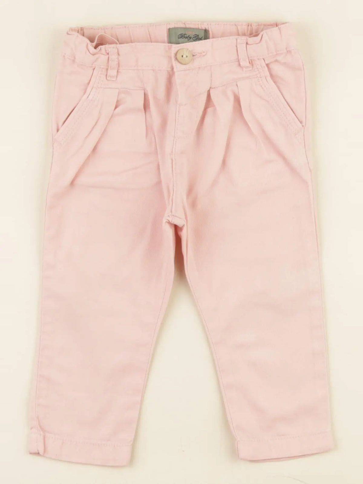 Zara - pantalon rose - 6/9 mois