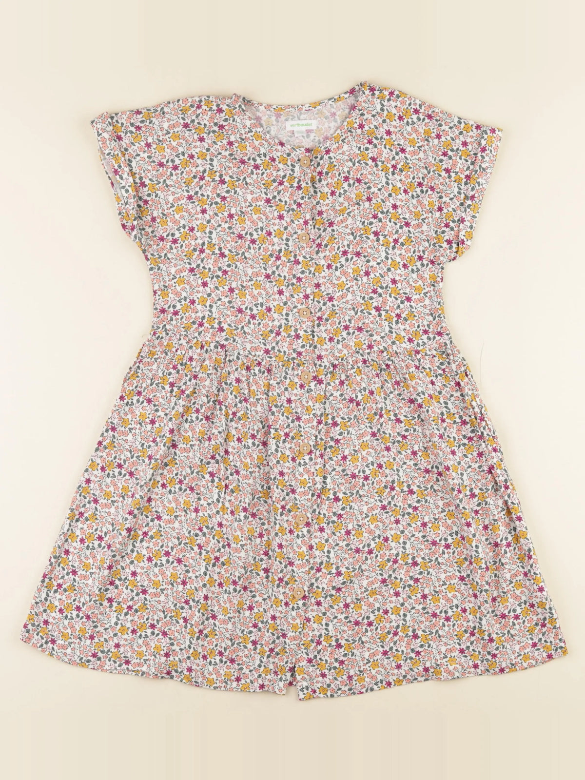 Vertbaudet - robe multicolore - 9 ans