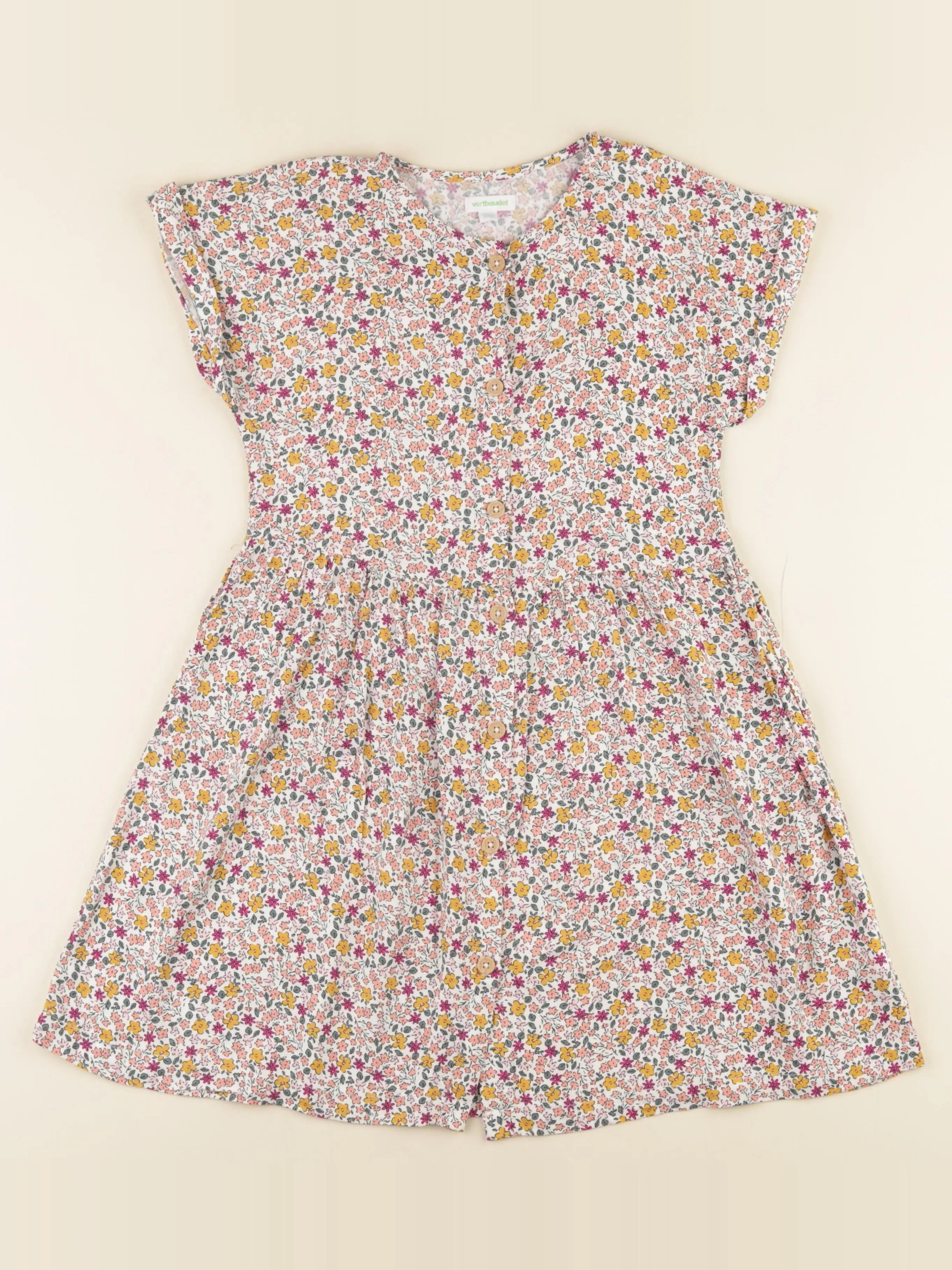 Vertbaudet - robe multicolore - 9 ans