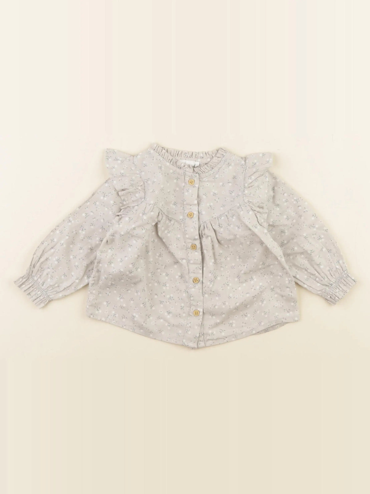 Vertbaudet - blouse gris - 6 mois