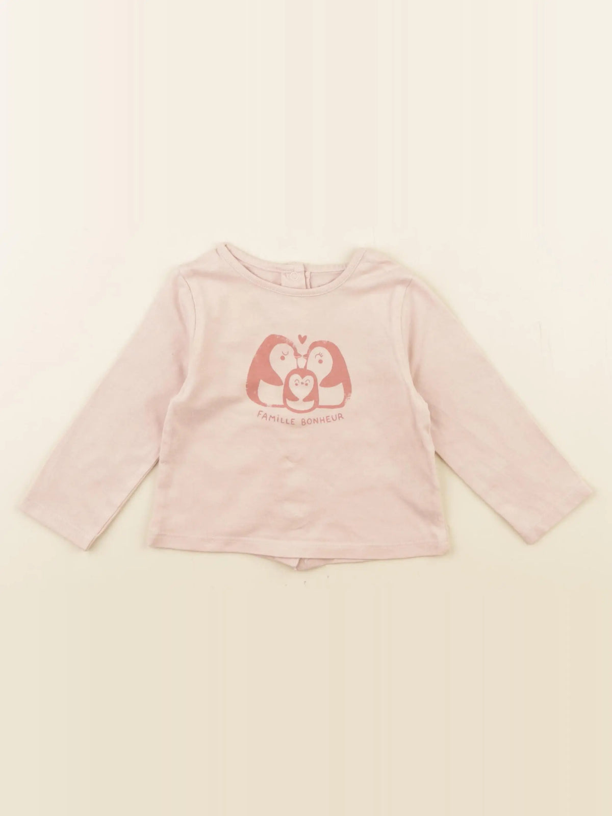 Vertbaudet - tee-shirt rose - 6 mois
