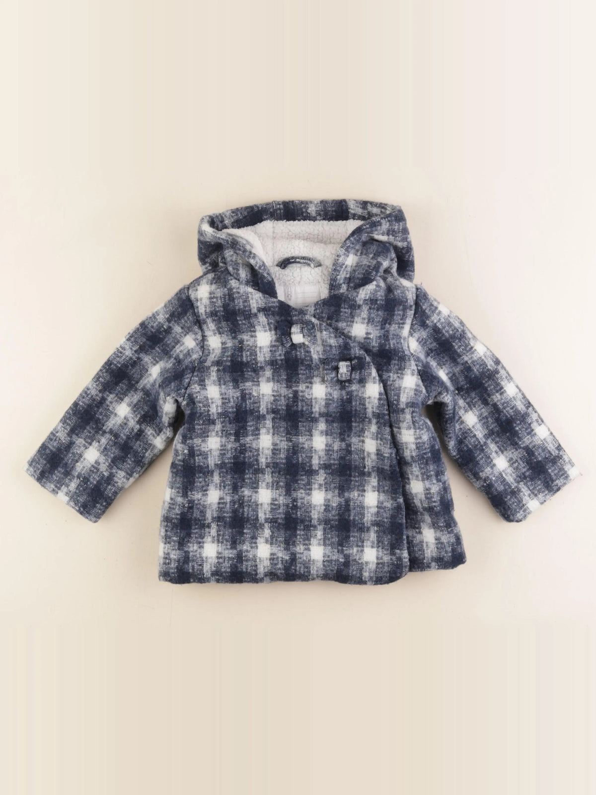 Vertbaudet - manteau bleu - 24 mois
