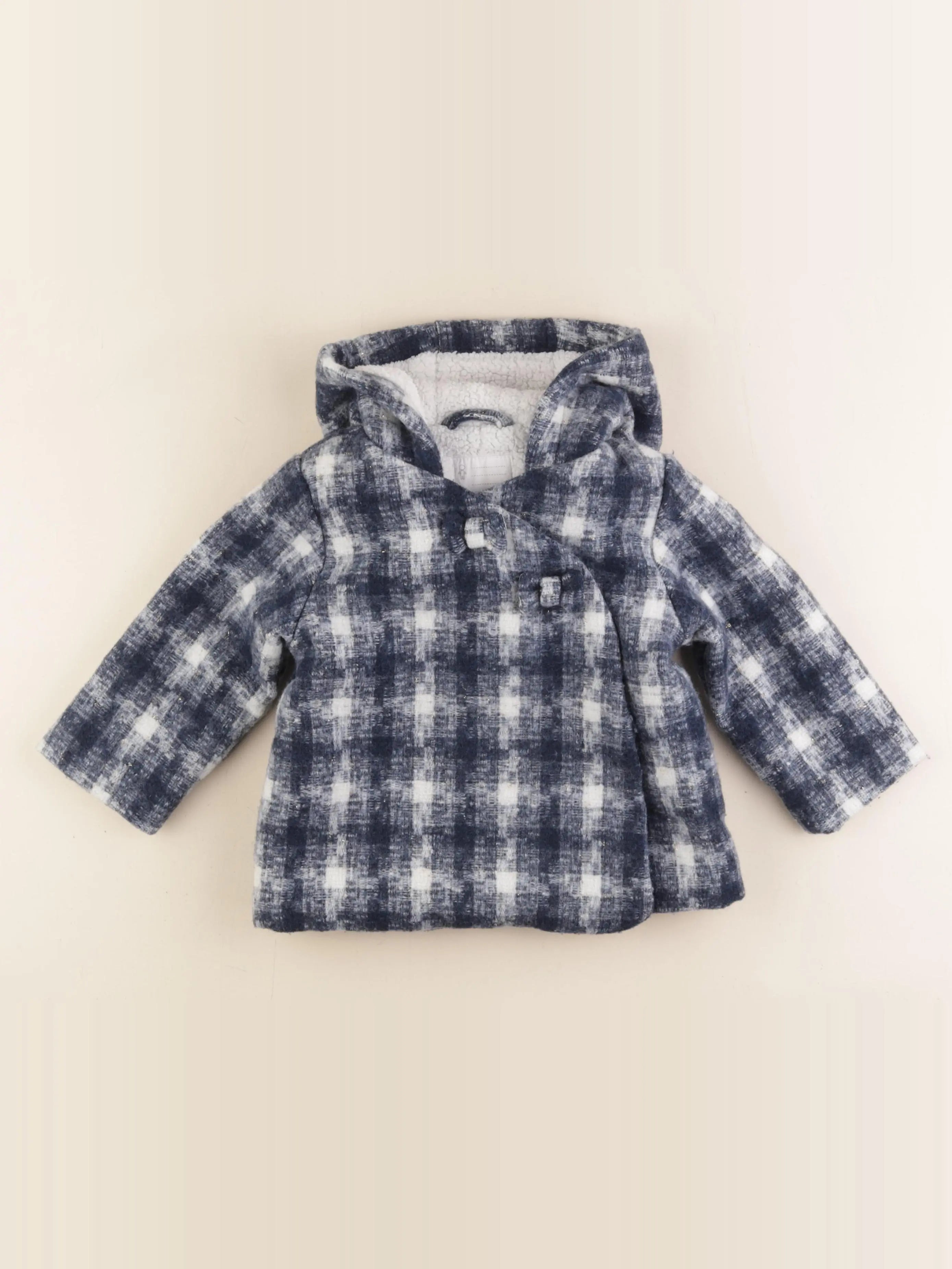 Vertbaudet - manteau bleu - 24 mois