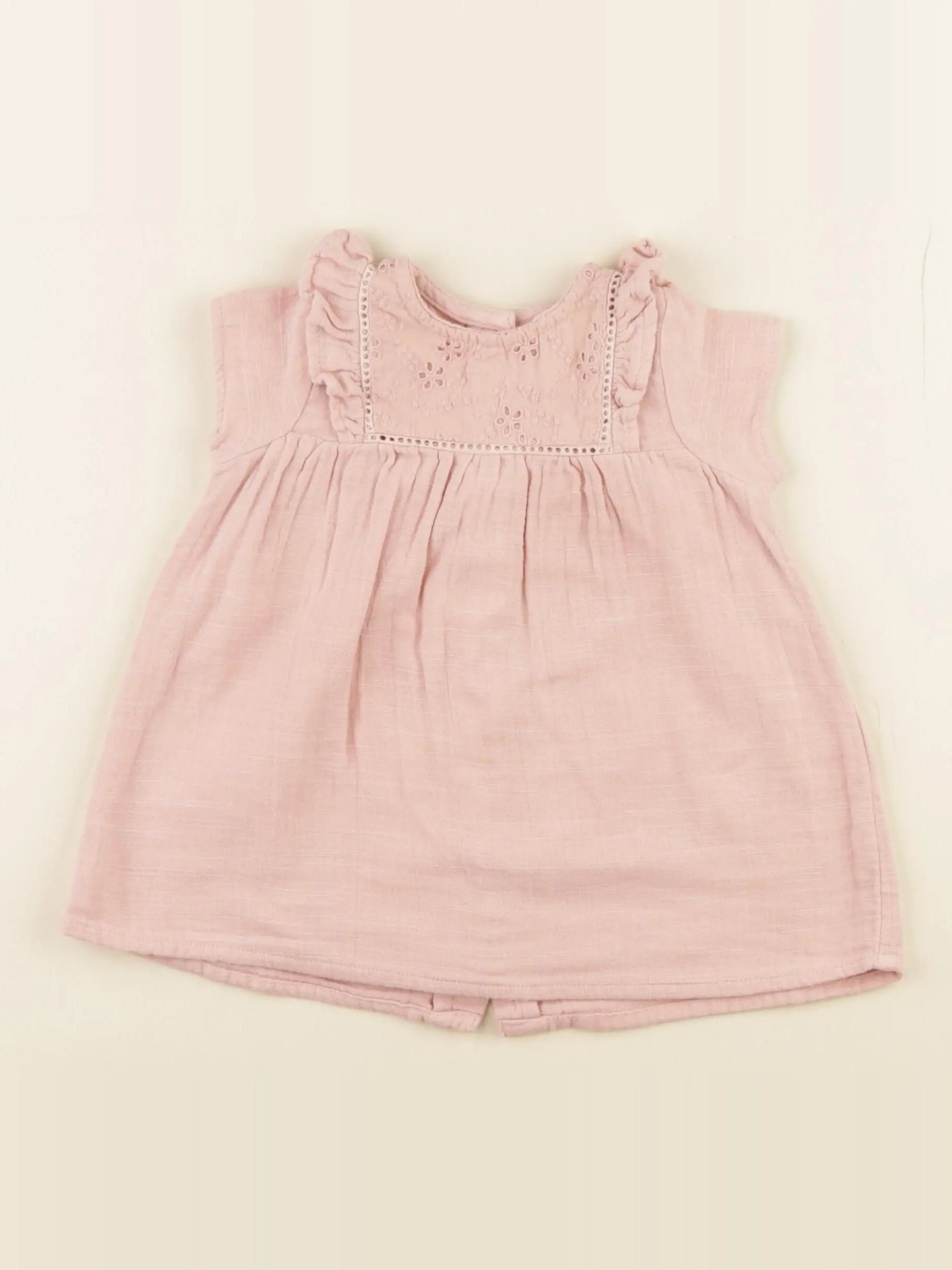 Vertbaudet - robe rose - 6 mois