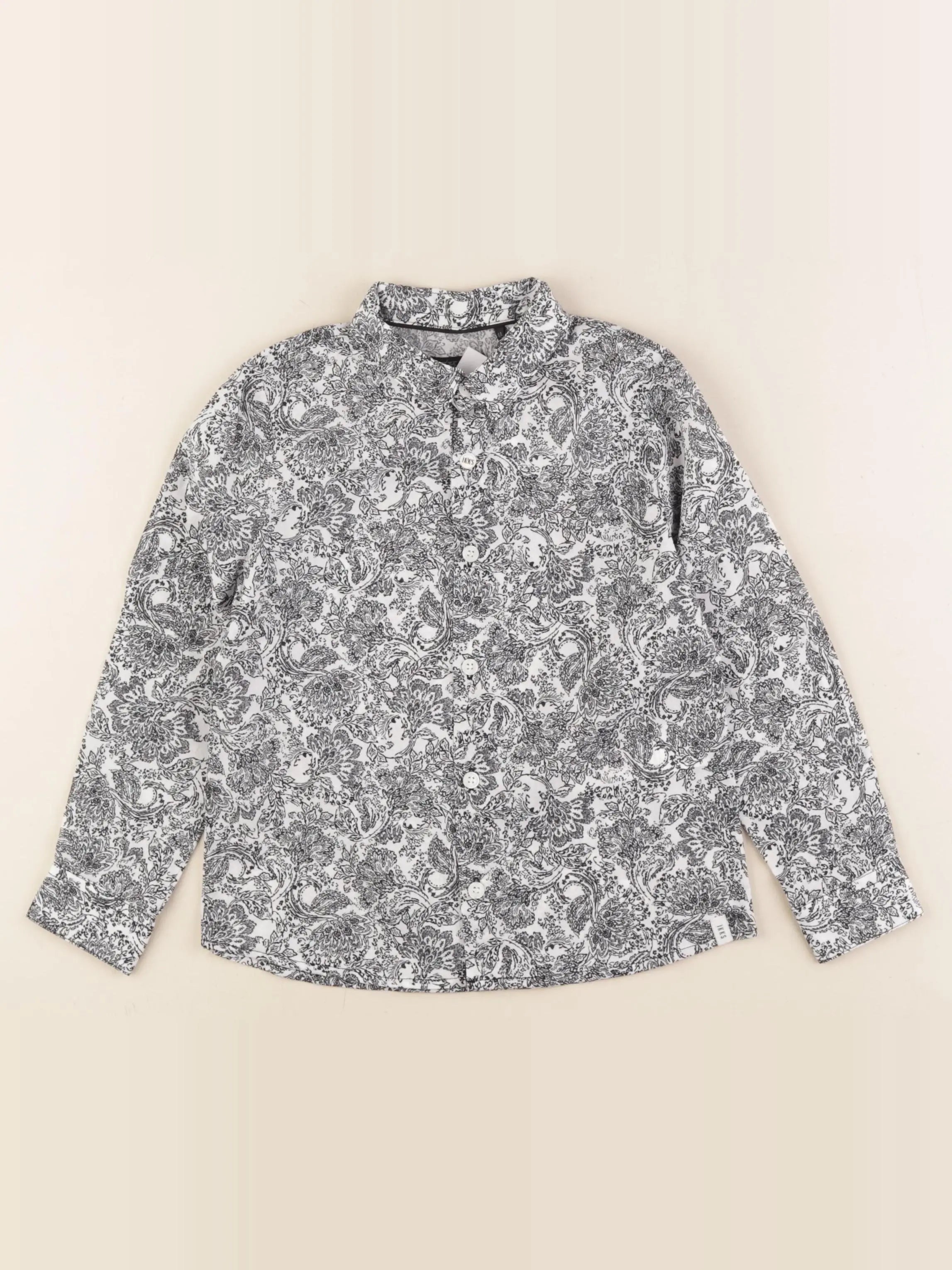 IKKS - chemise blanc, noir - 4 ans