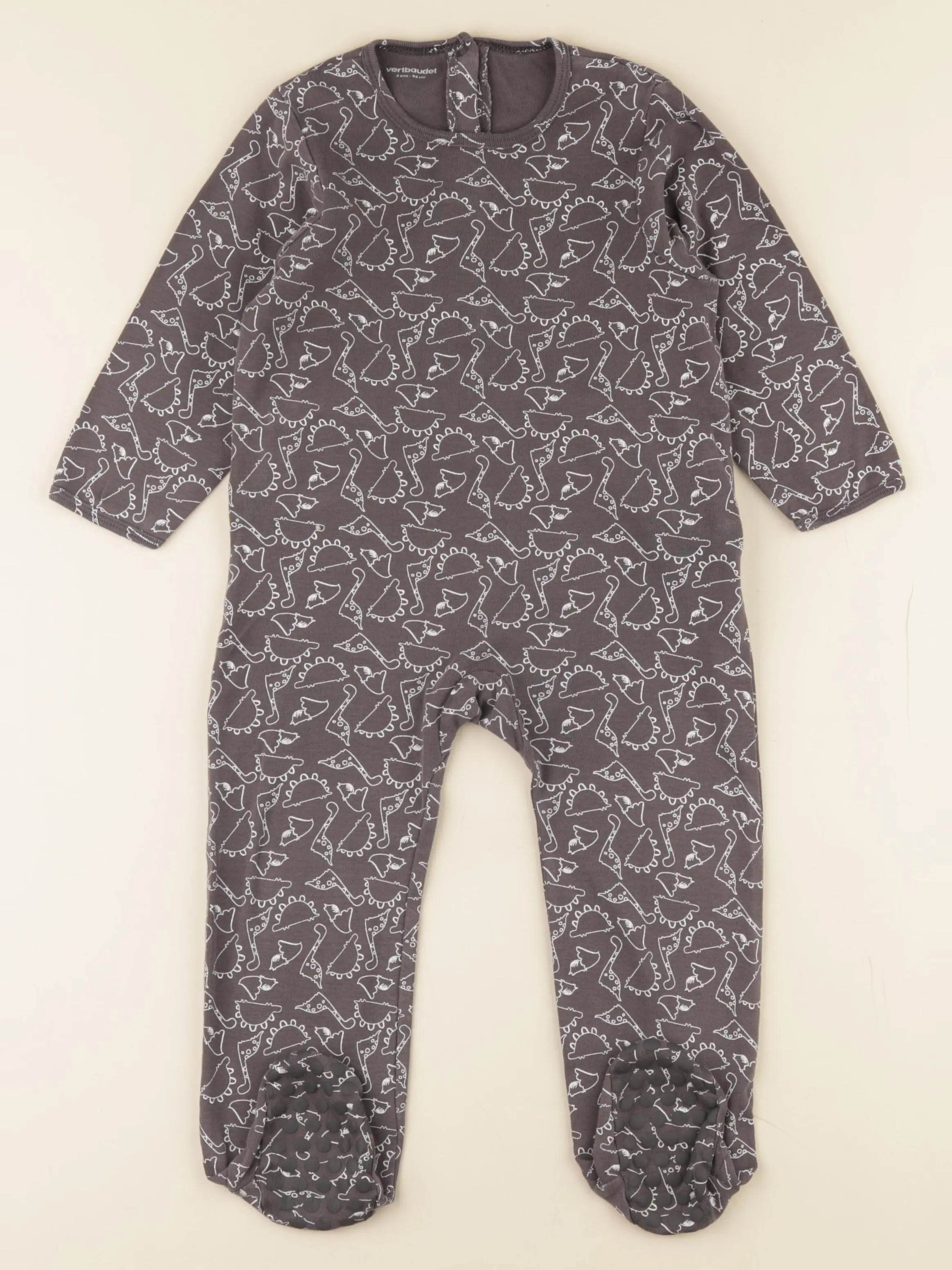 Vertbaudet - pyjama coton gris - 3 ans
