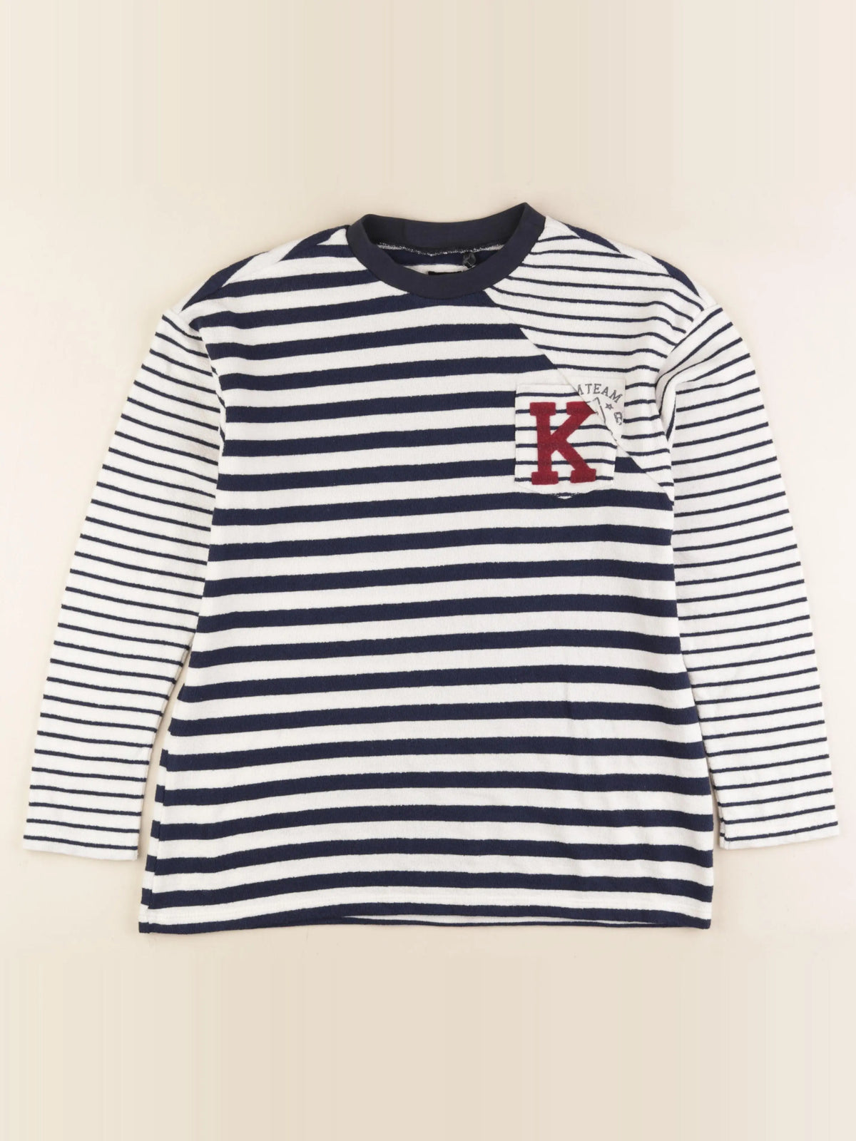 IKKS - tee-shirt imprimé au dos bleu, blanc - 12 ans