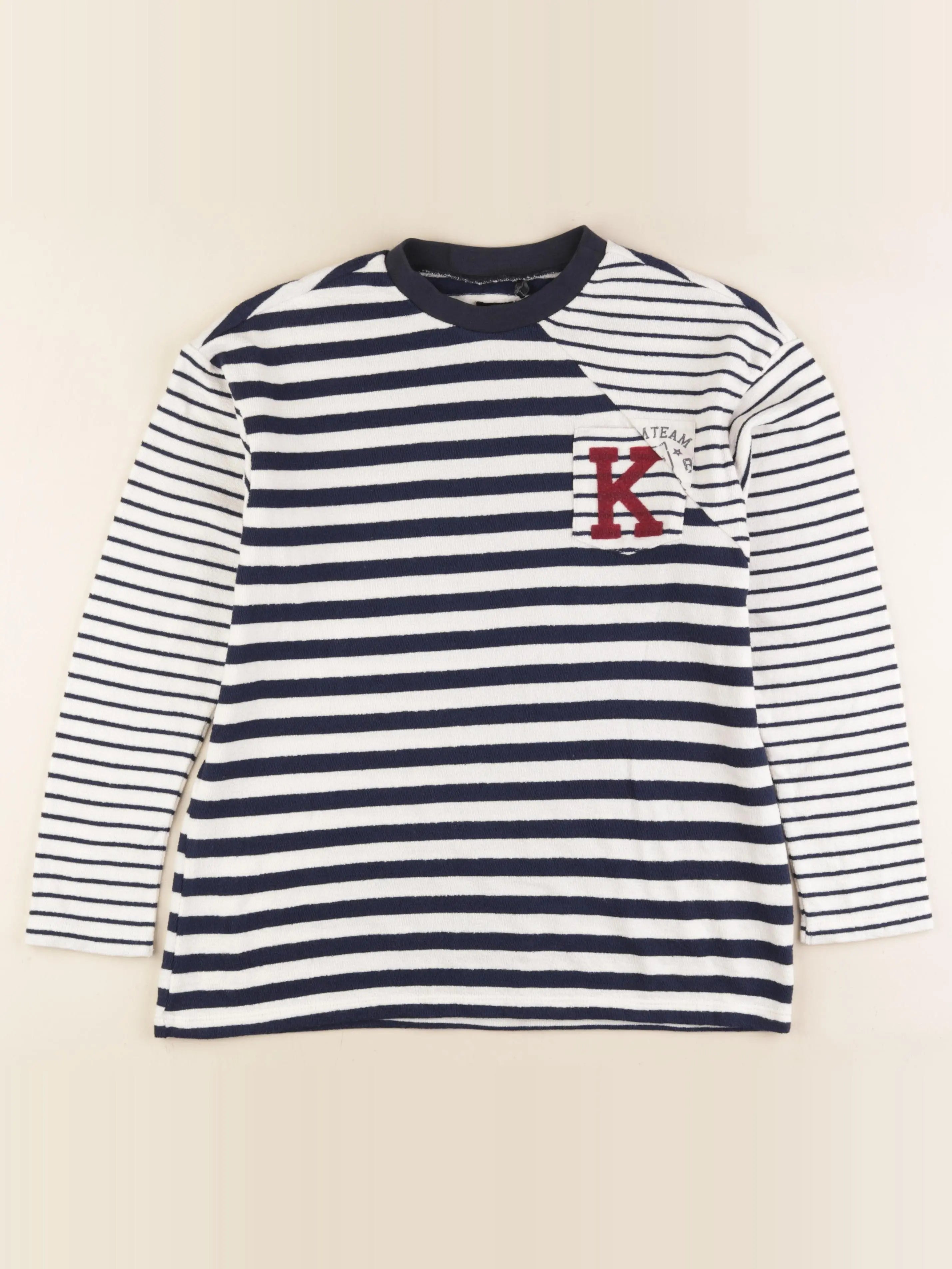 IKKS - tee-shirt imprimé au dos bleu, blanc - 12 ans