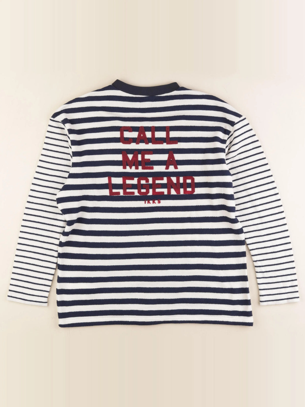 IKKS - tee-shirt imprimé au dos bleu, blanc - 12 ans