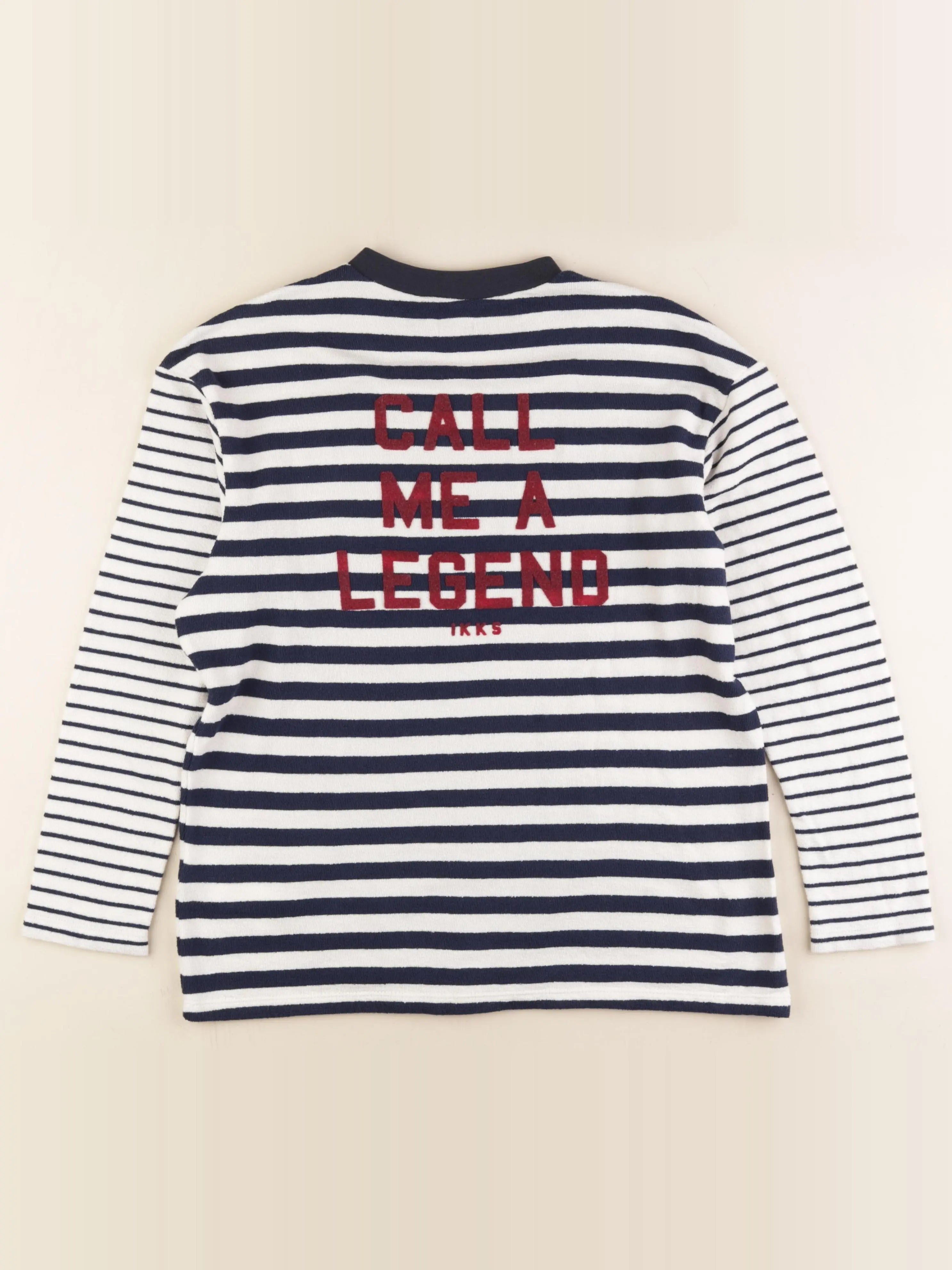 IKKS - tee-shirt imprimé au dos bleu, blanc - 12 ans