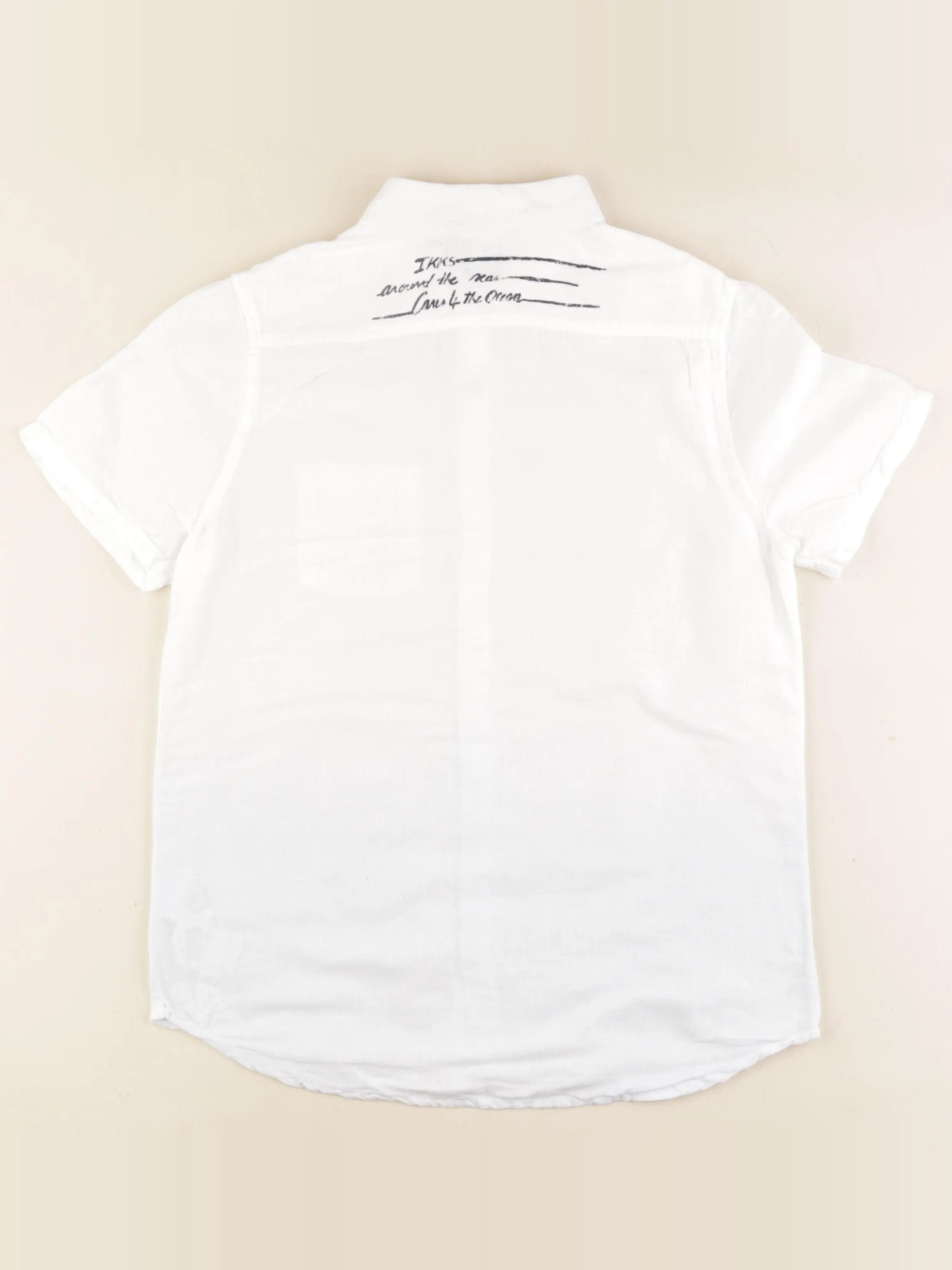 IKKS - chemise imprimé au dos blanc - 12 ans