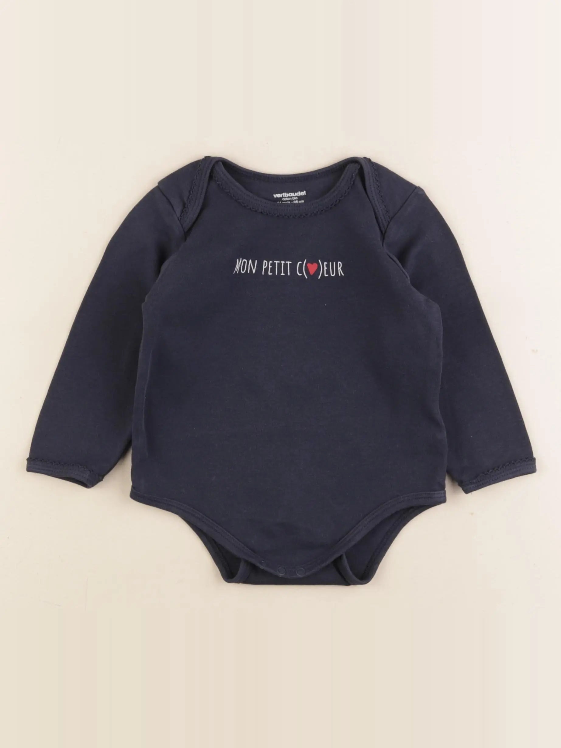 Vertbaudet - body bleu - 24 mois