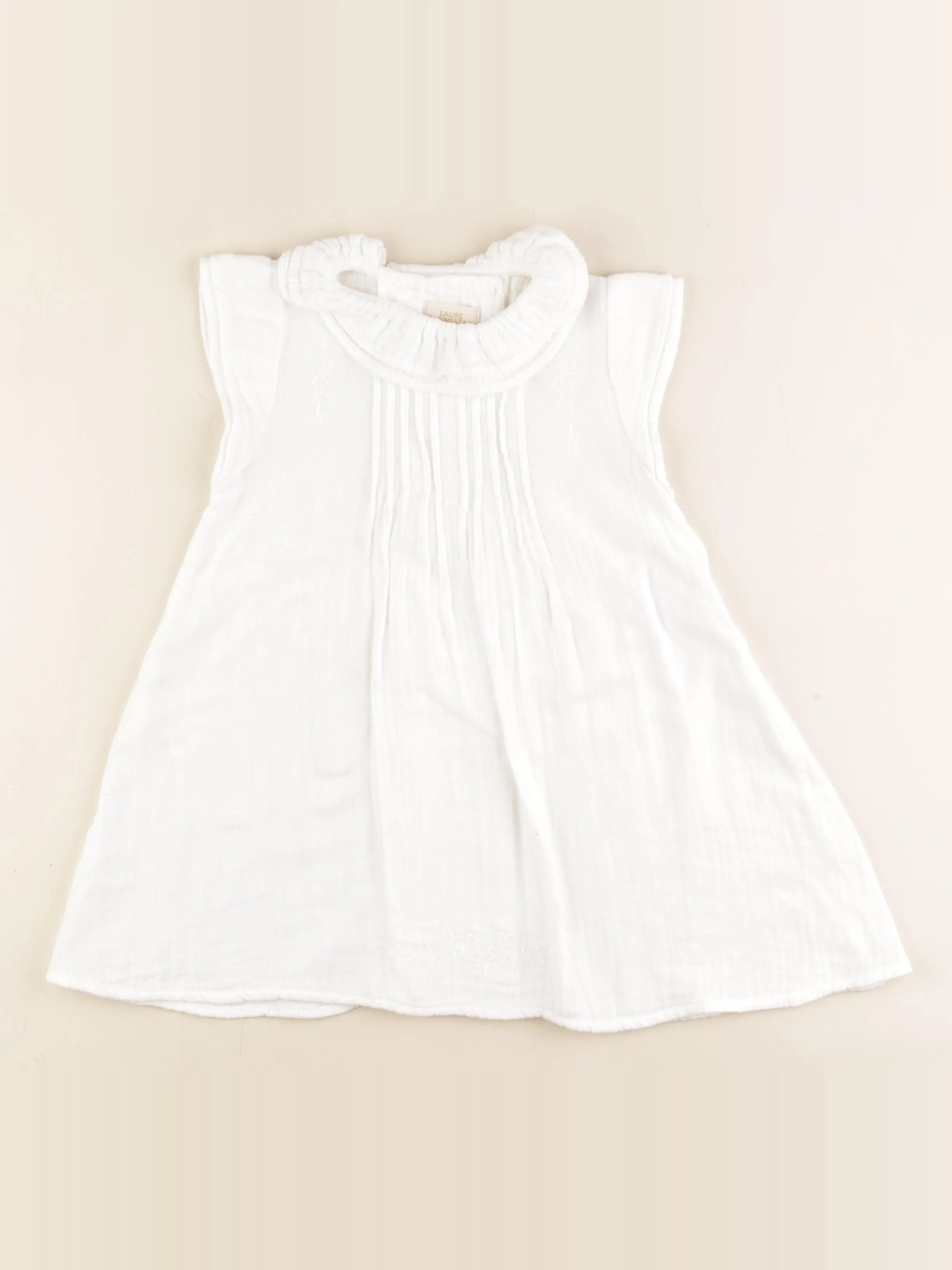 Monoprix - robe blanc - 24/36 mois