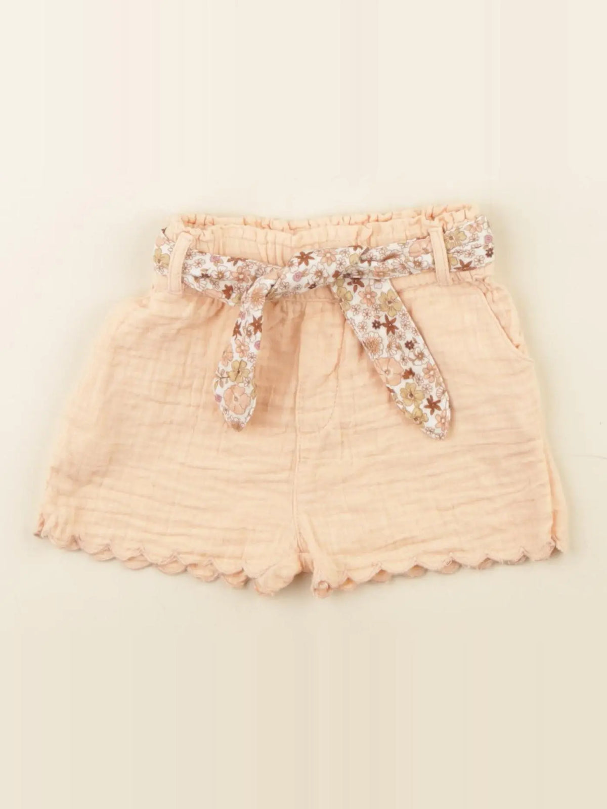 Vertbaudet - short orange - 6 mois