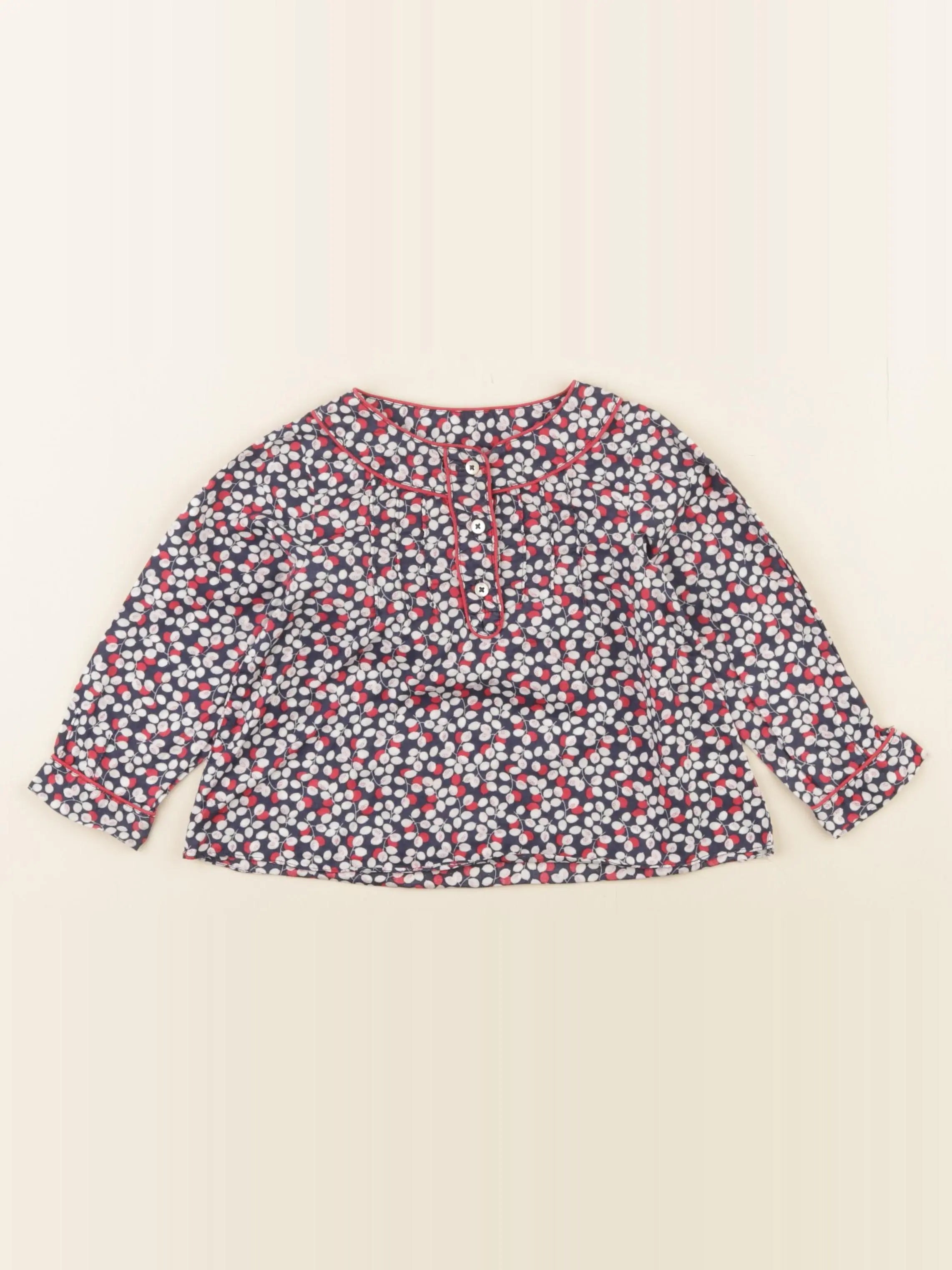Jacadi - blouse liberty multicolore - 12 mois