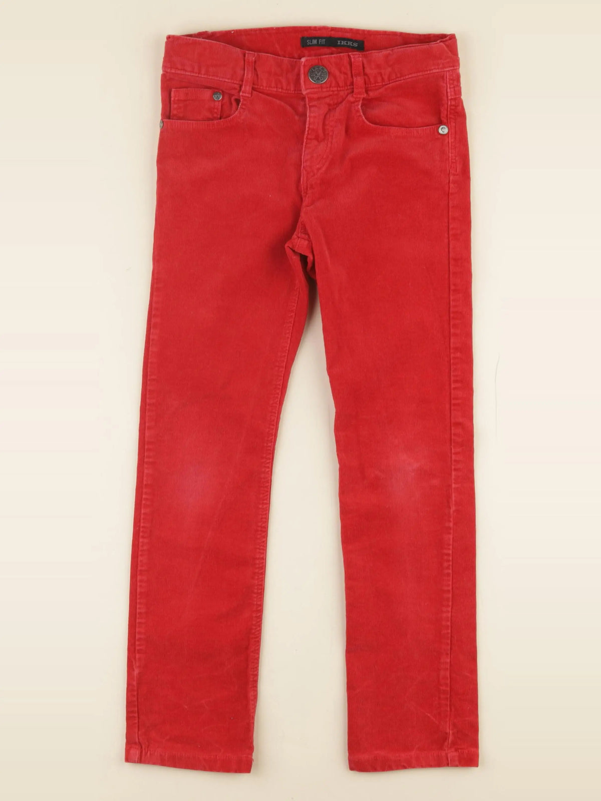 IKKS - pantalon rouge - 8 ans
