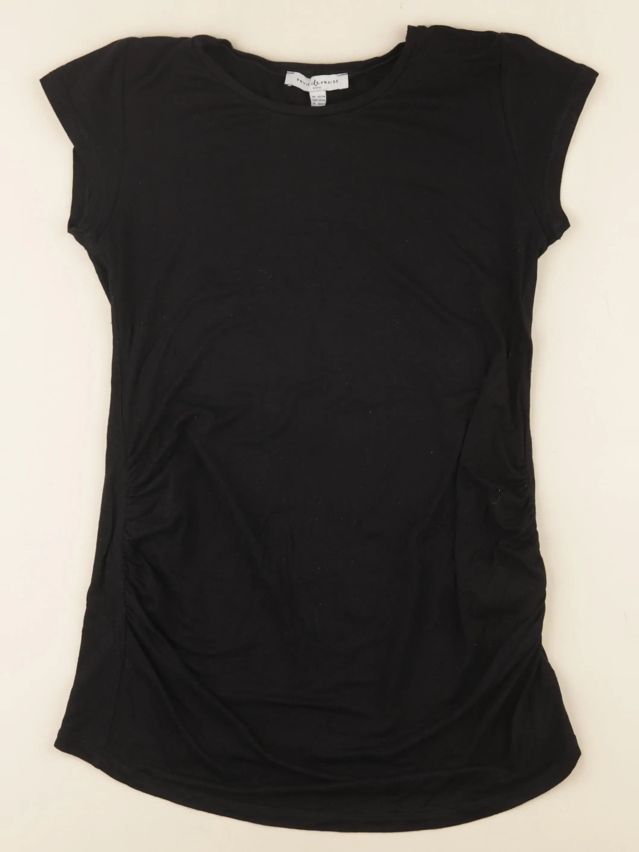 Envie de fraise - tee-shirt grossesse noir - 36 à 38